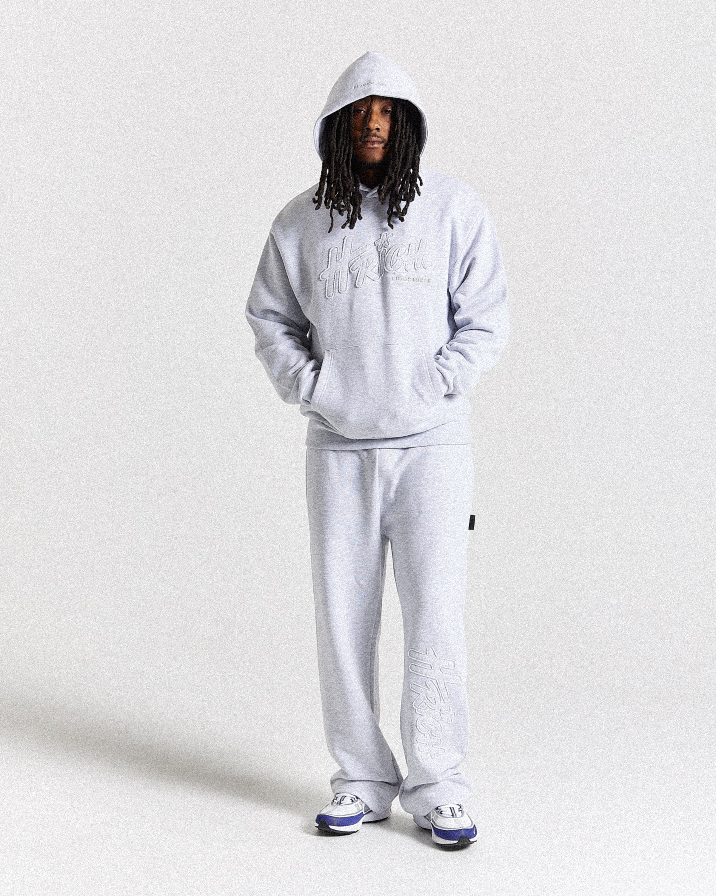 Asthrich Oversized Joggers - Light Grey - Image 3