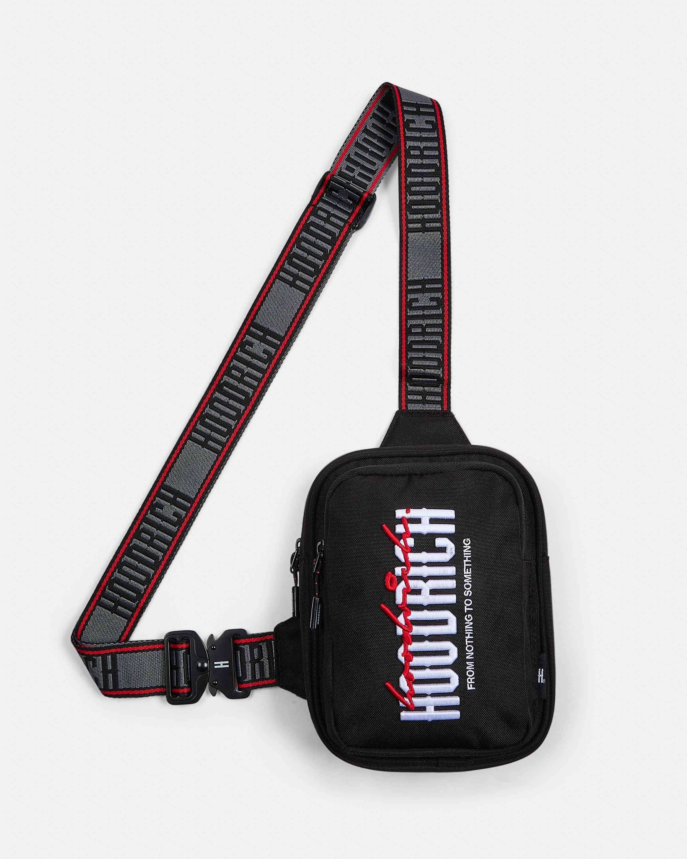 Boost Oversized Clip Mini Bag - Black/White/Red - Image 3