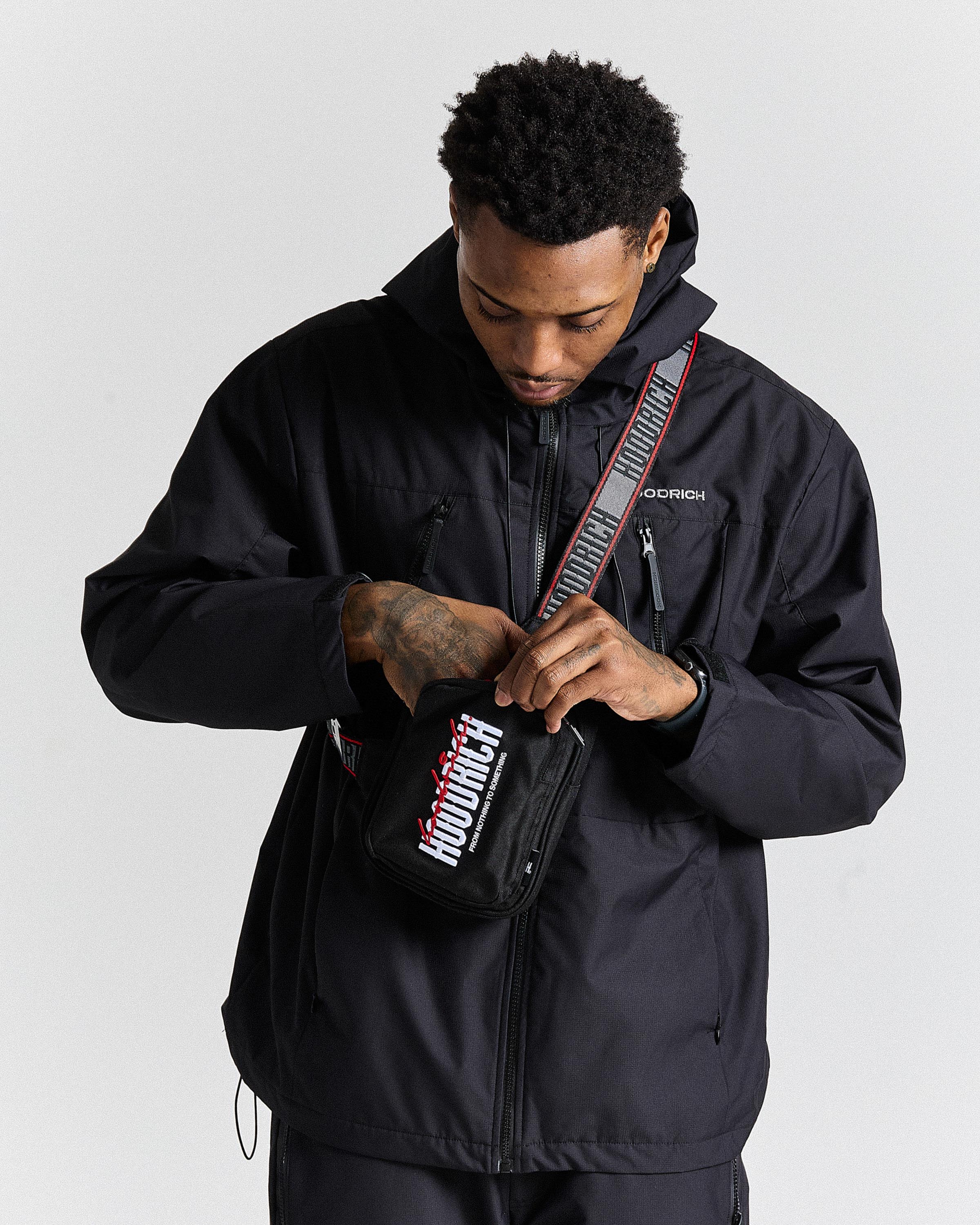 Boost Oversized Clip Mini Bag - Black/White/Red - Image 4
