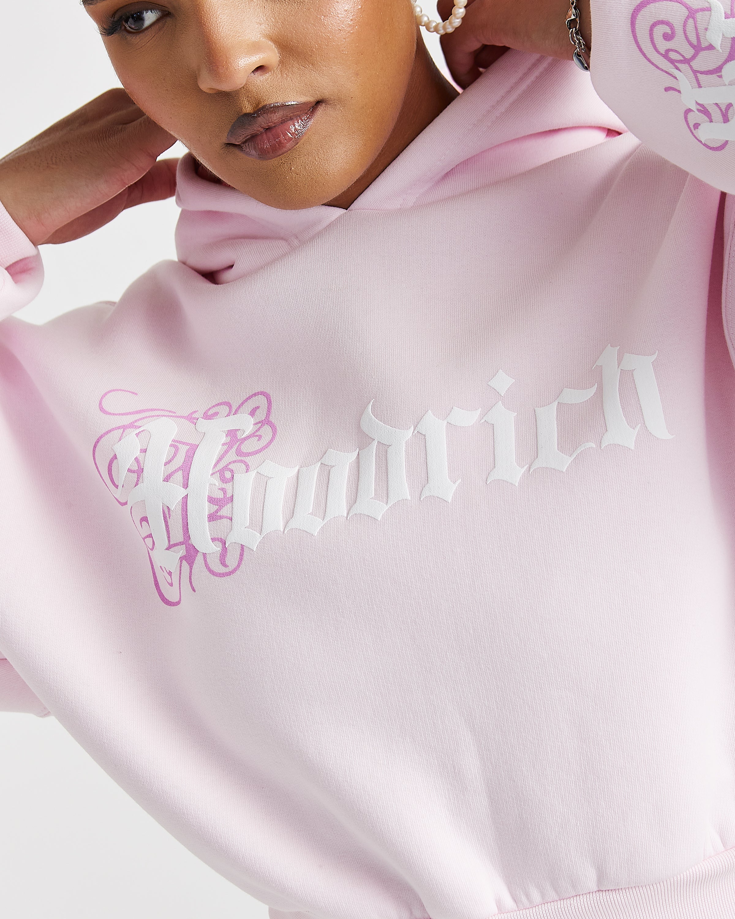 Onyx Boxy Hoodie - Pink - Image 3