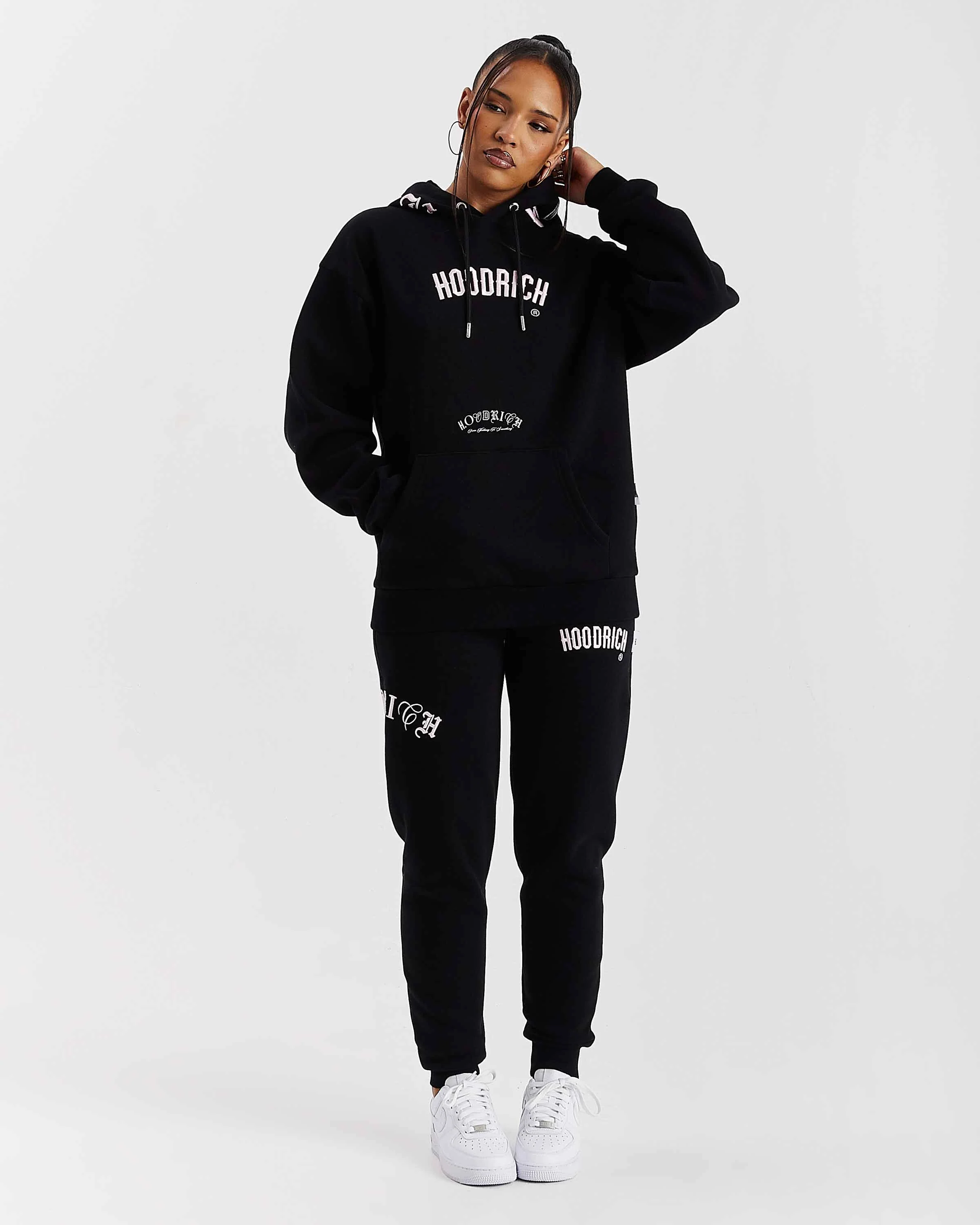 Calor Oversized Hoodie - Black/Pink/Silver - Image 10