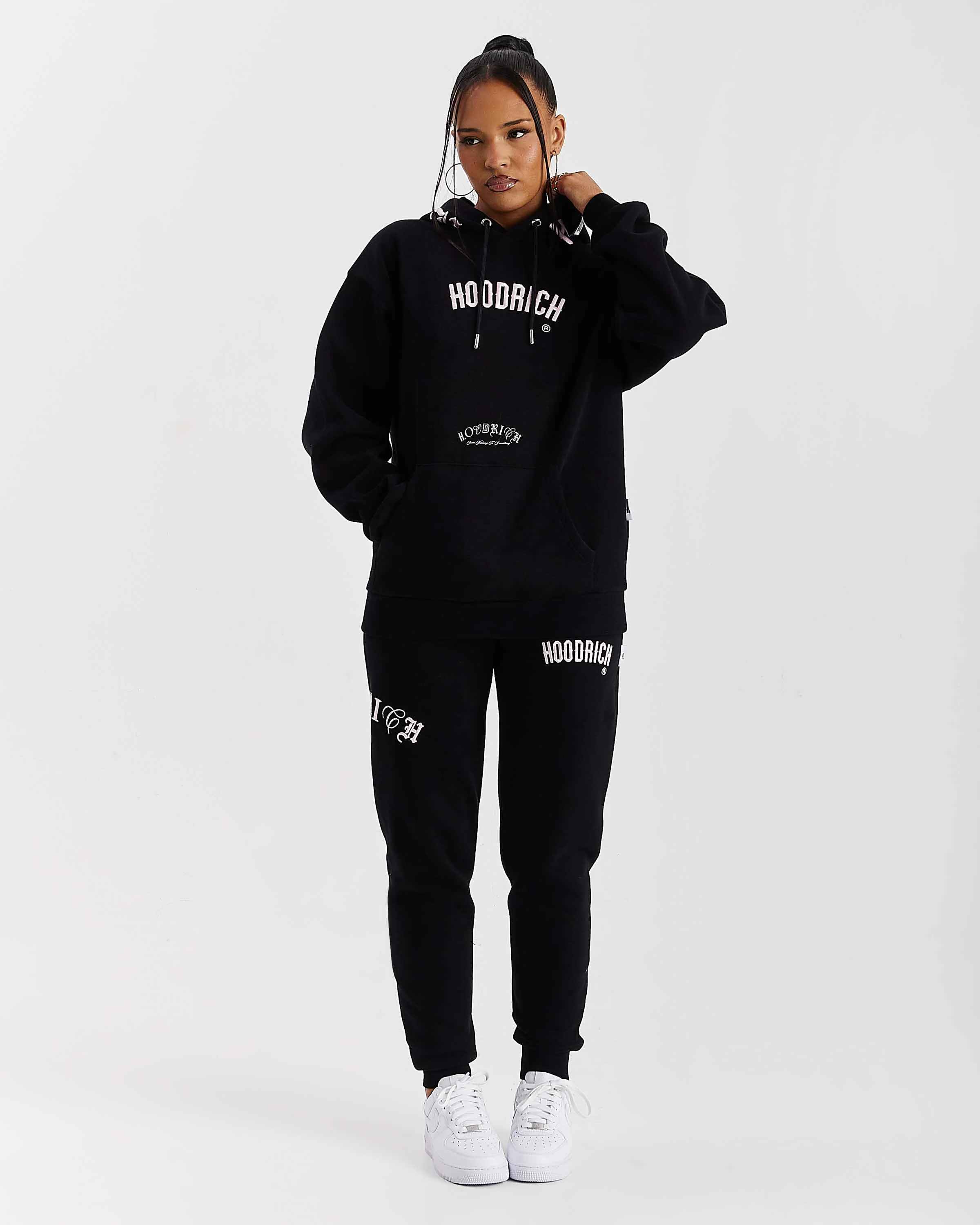Calor Oversized Hoodie - Black/Pink/Silver - Image 11