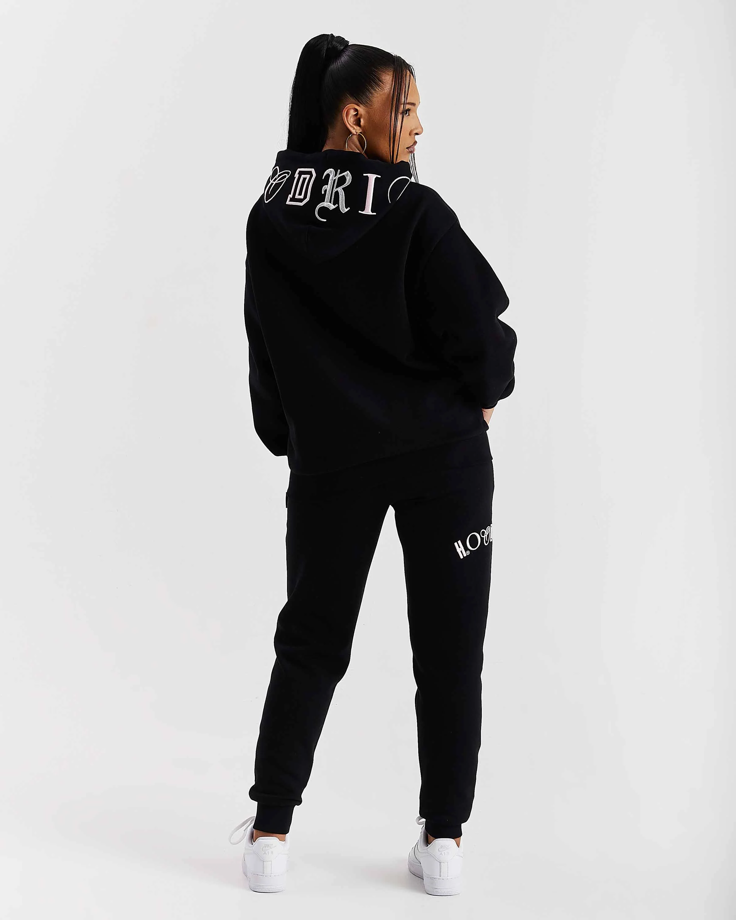 Calor Oversized Hoodie - Black/Pink/Silver - Image 5