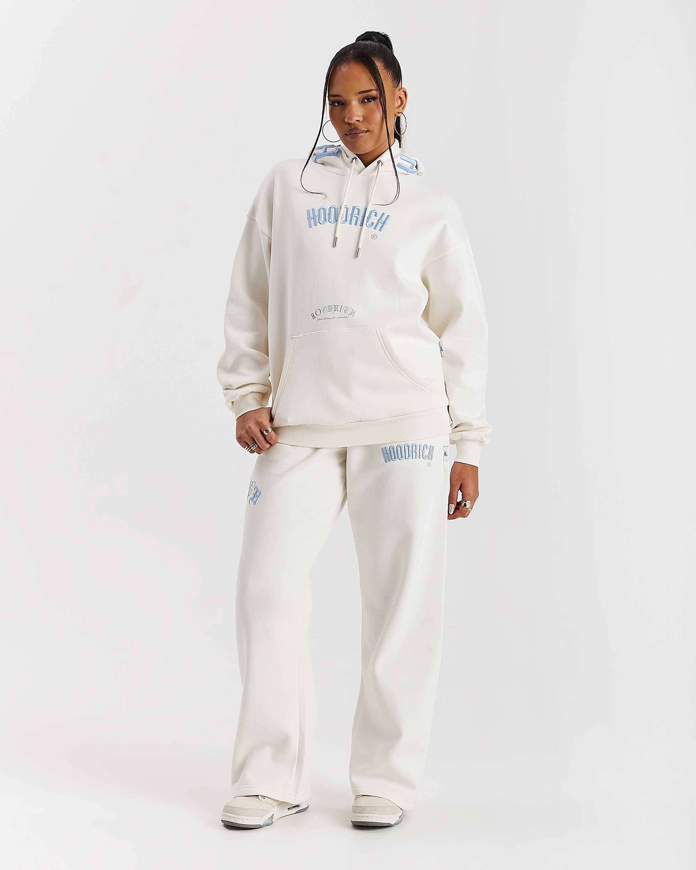Calor Oversized Hoodie - Off White/Blue - Image 9
