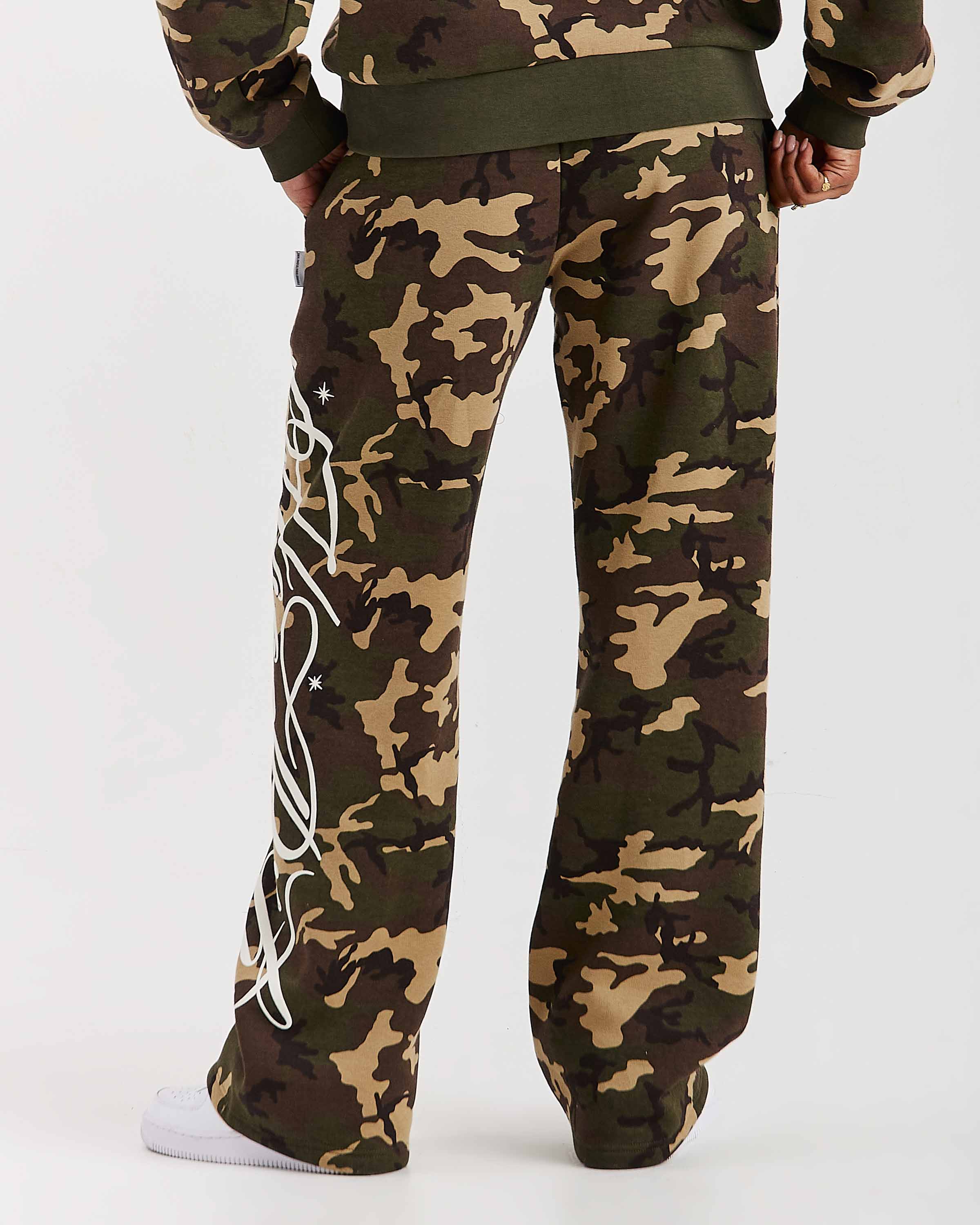 Solace Wide Leg Joggers - Camo - Image 3