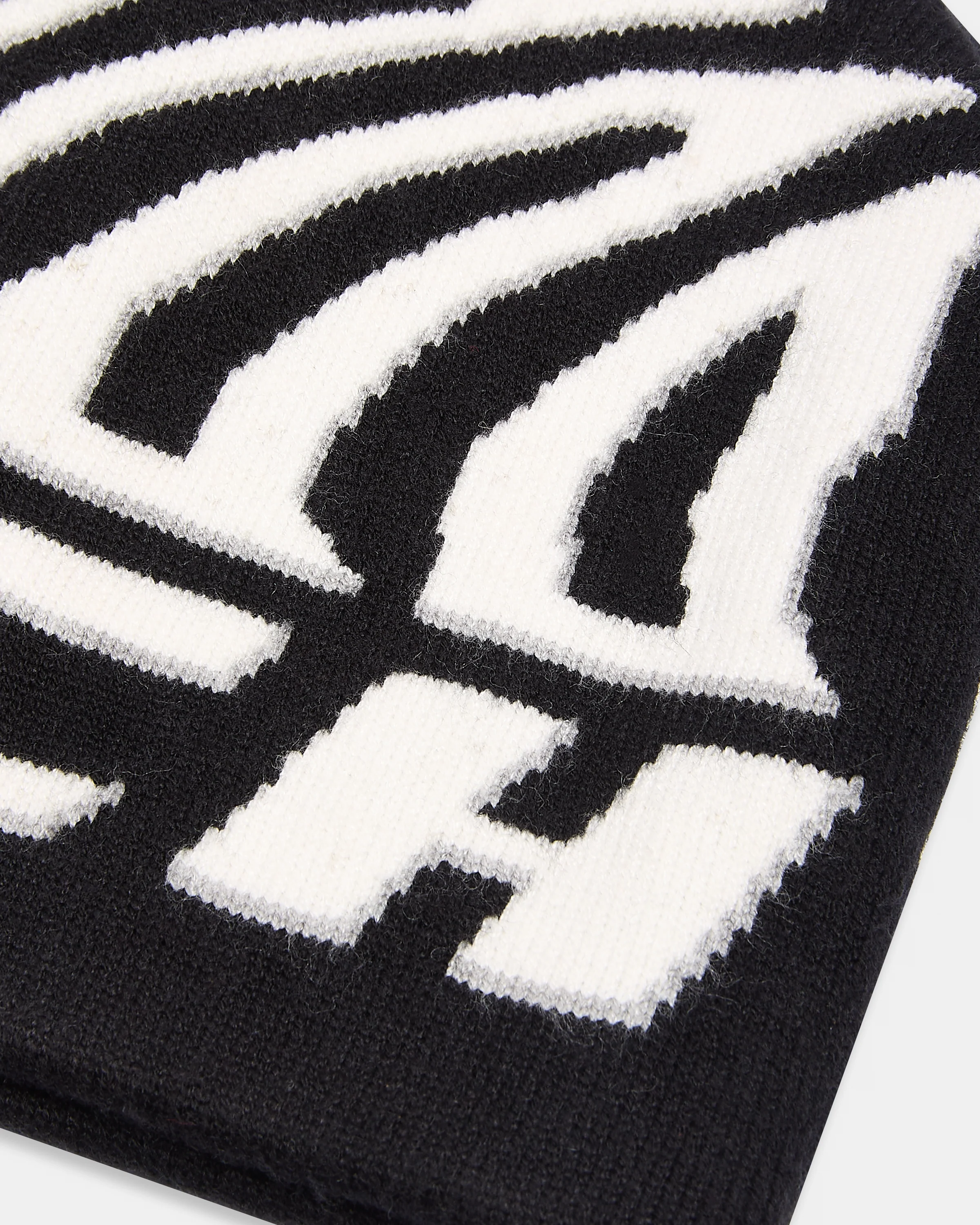 Chroma Skull Knit Beanie - Black/White - Image 3