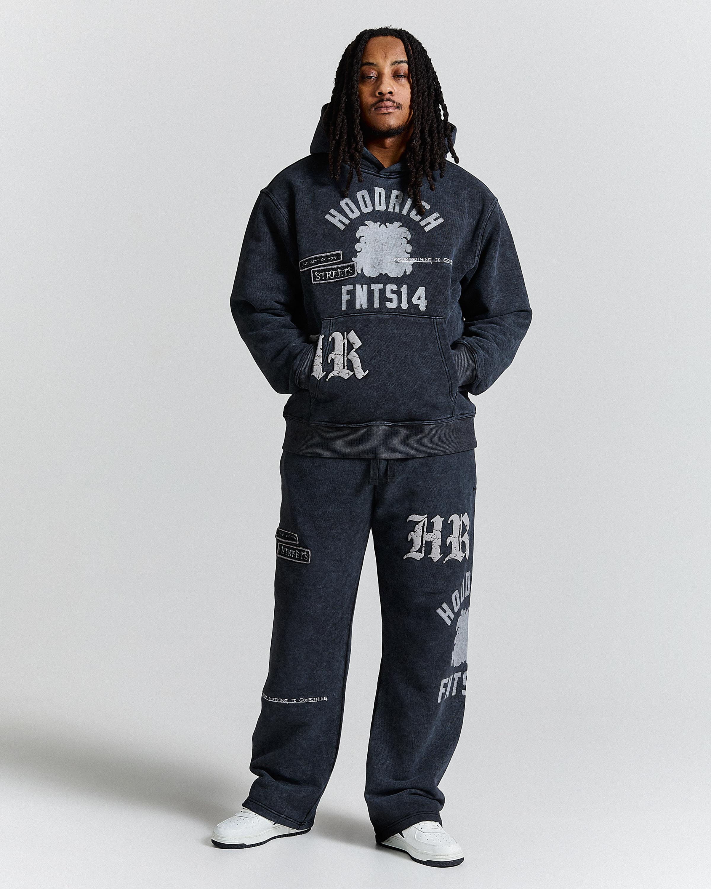 The Winner's Circle Cipher Oversized Hoodie - Black Wash - Image 3