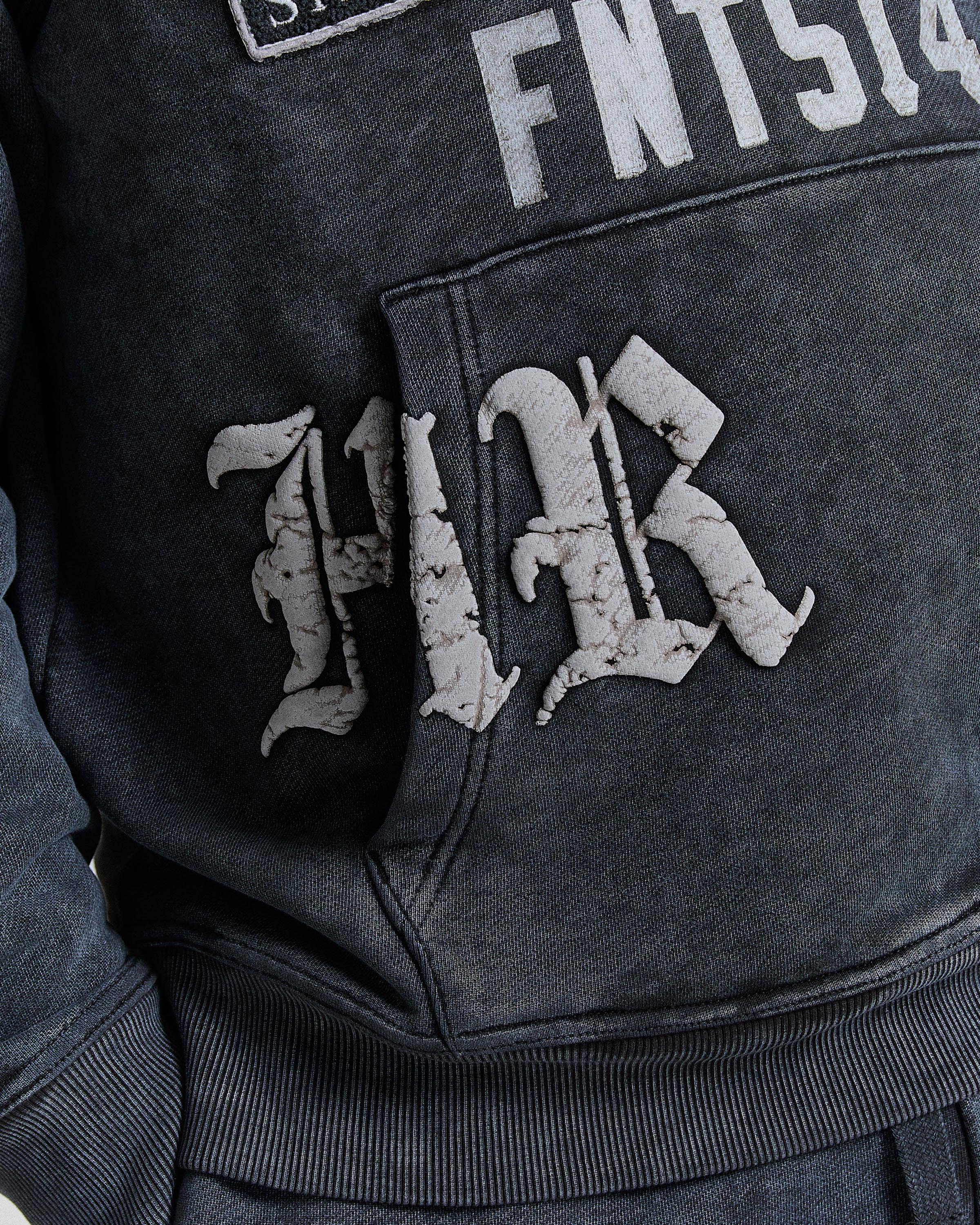 The Winner's Circle Cipher Oversized Hoodie - Black Wash - Image 4