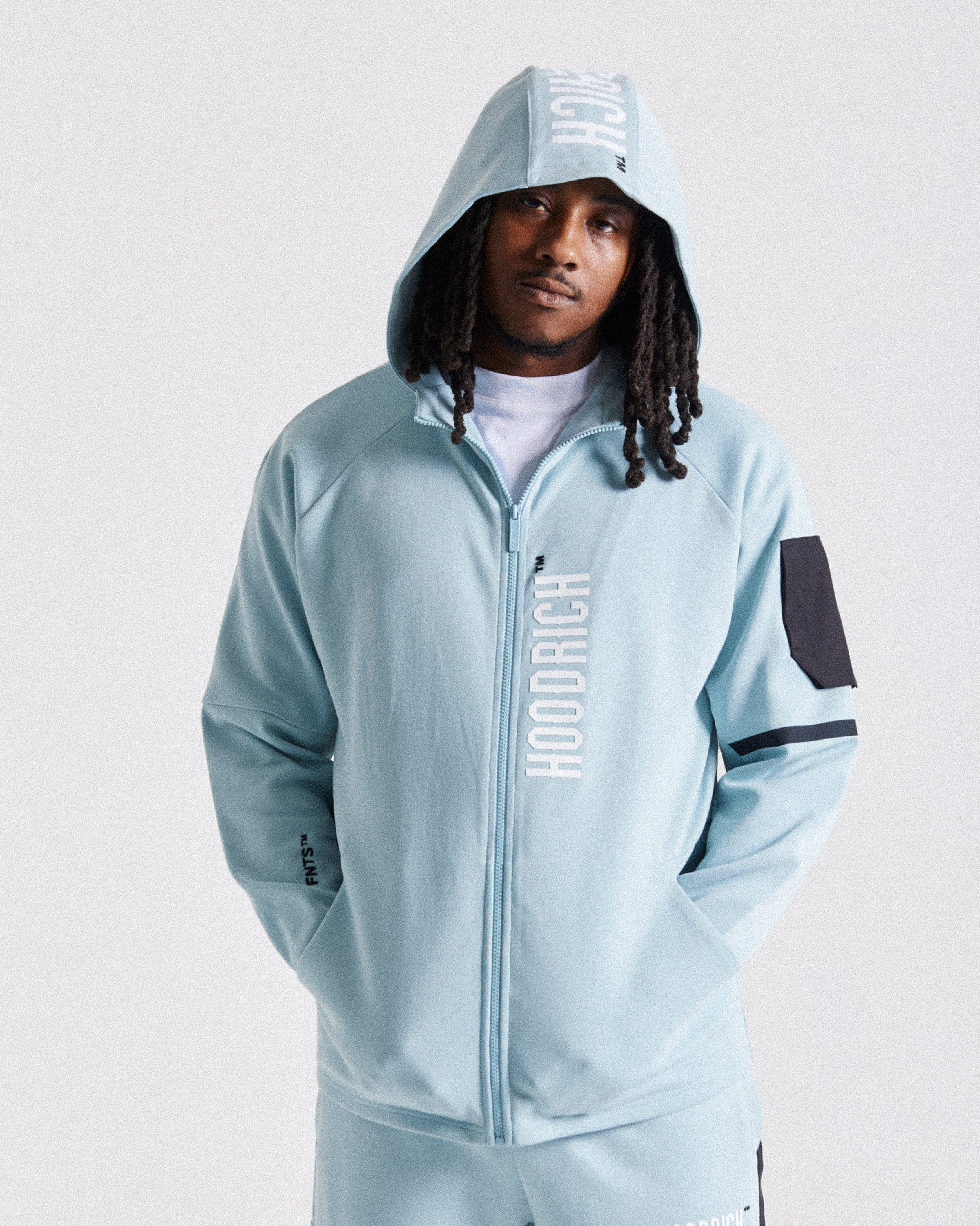 Circuit Zip Hoodie - Blue/White/Black - Image 5