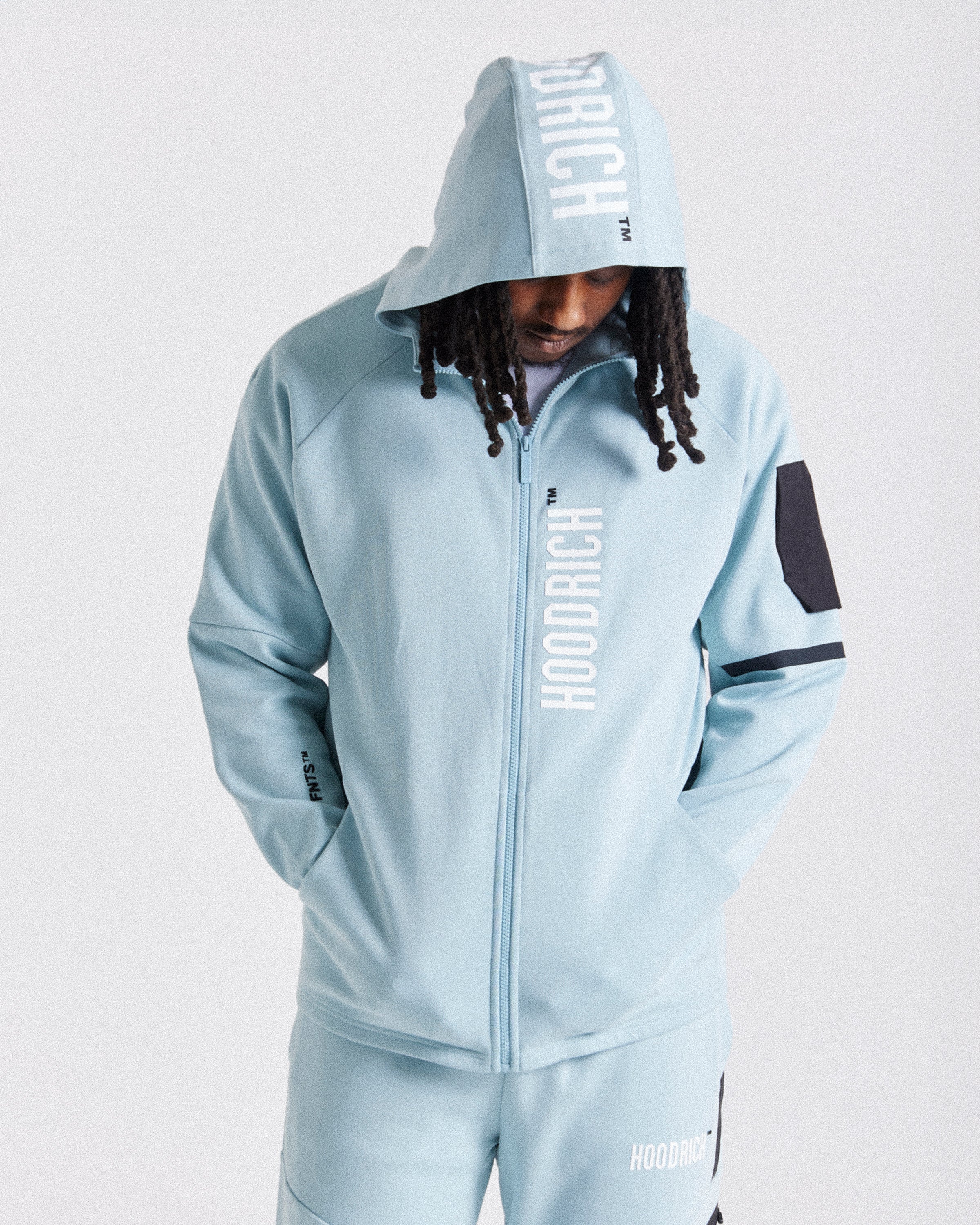 Circuit Zip Hoodie - Blue/White/Black - Image 8