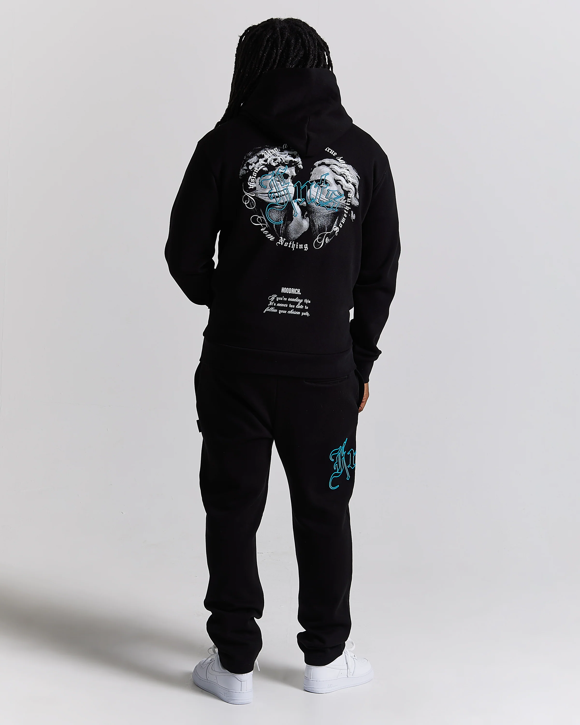 Conquer Hoodie - Black/White/Blue - Image 4
