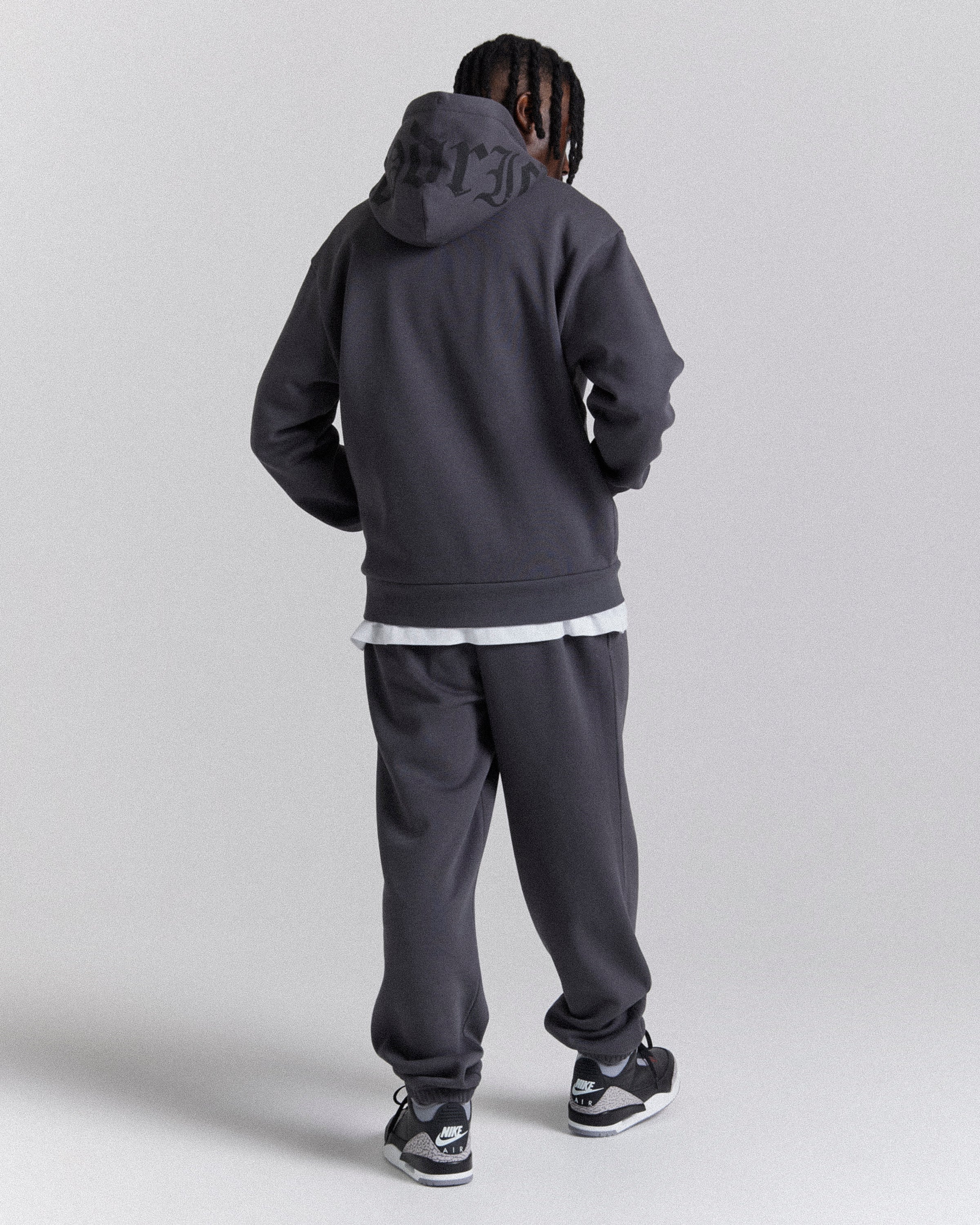 Crown Oversized Jogger - Grey/Black/Red - Image 6