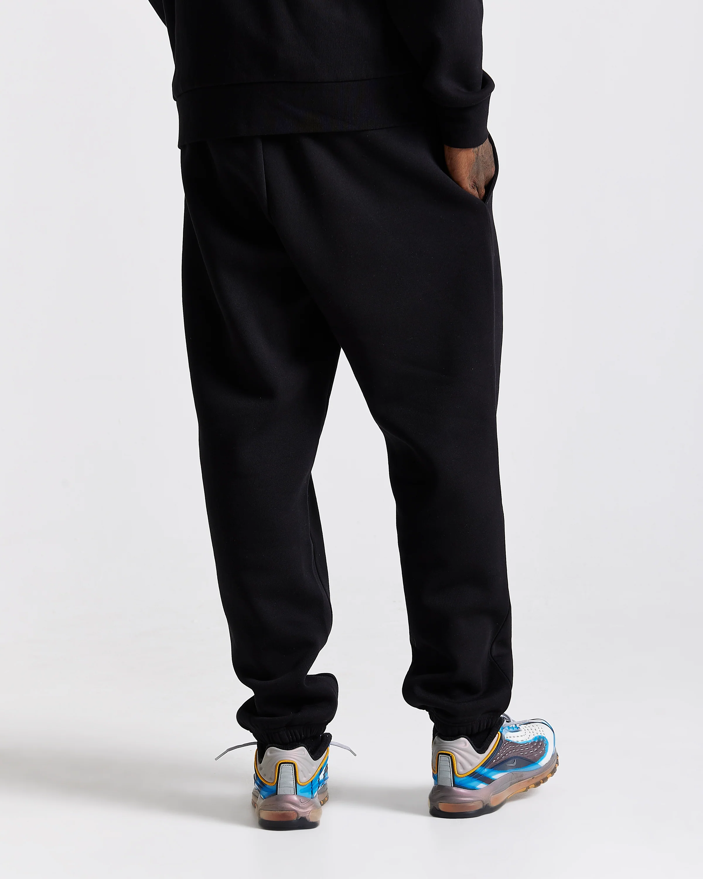 Curve Oversized Joggers - Black/Blue - Image 5