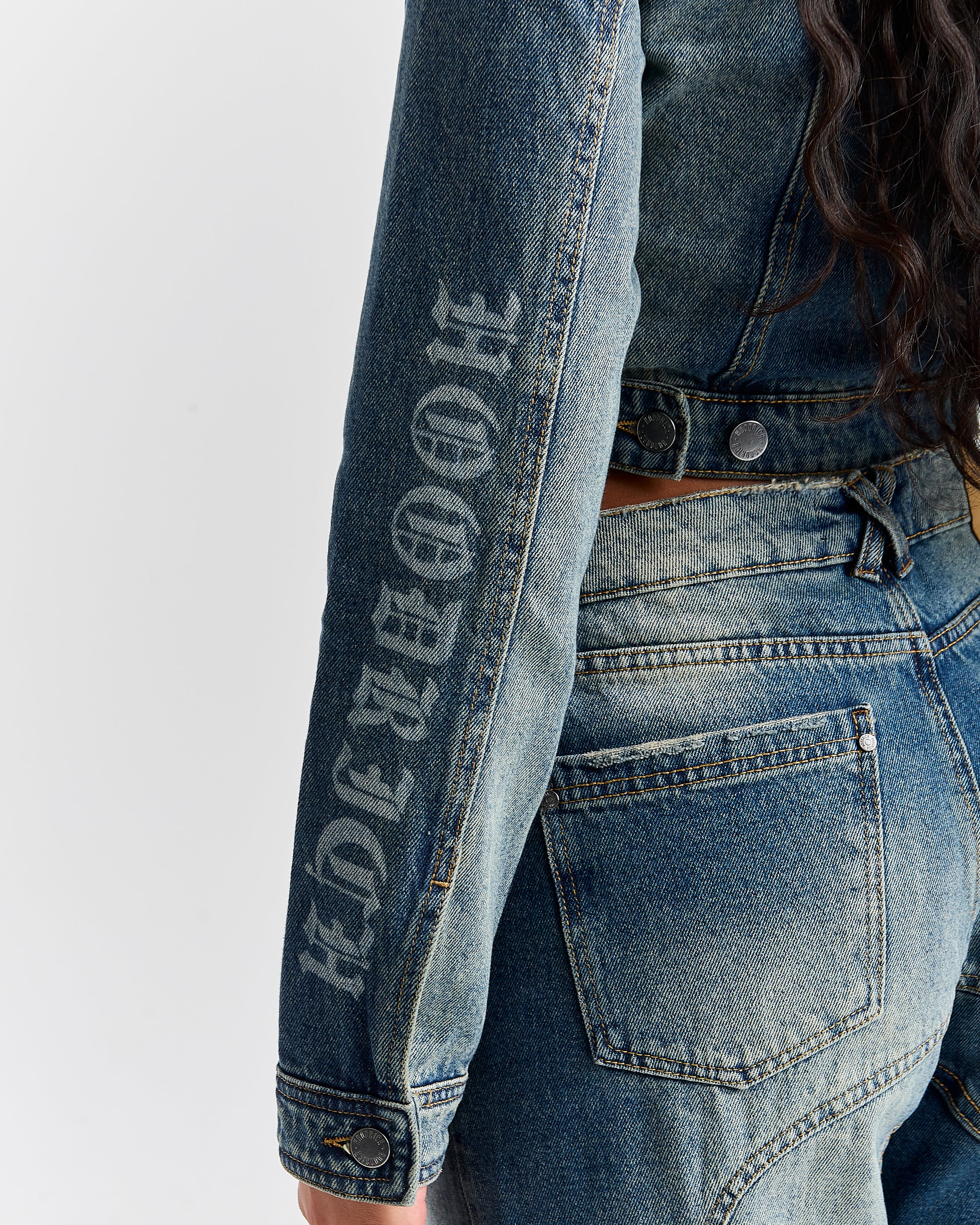 The Winner's Circle Snowdrift Denim Jacket - Dirty Wash - Image 13