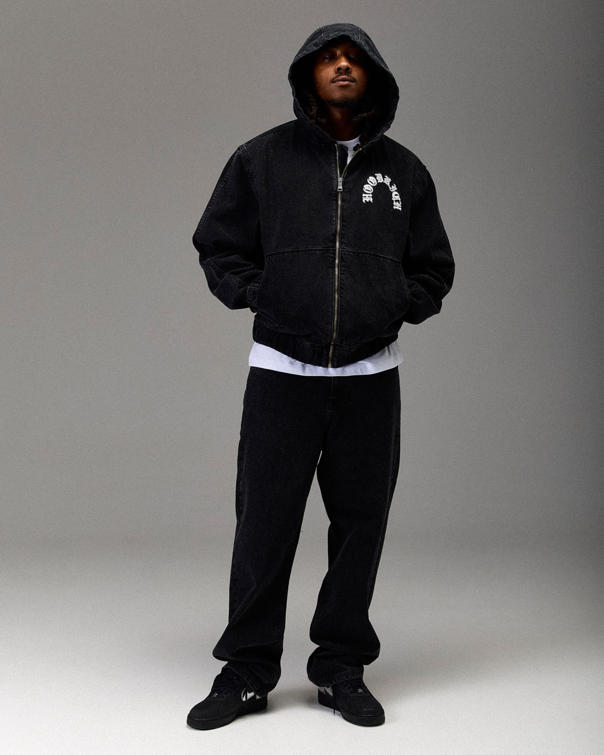 The Winner's Circle Denim Trousers - Black/White - Image 3