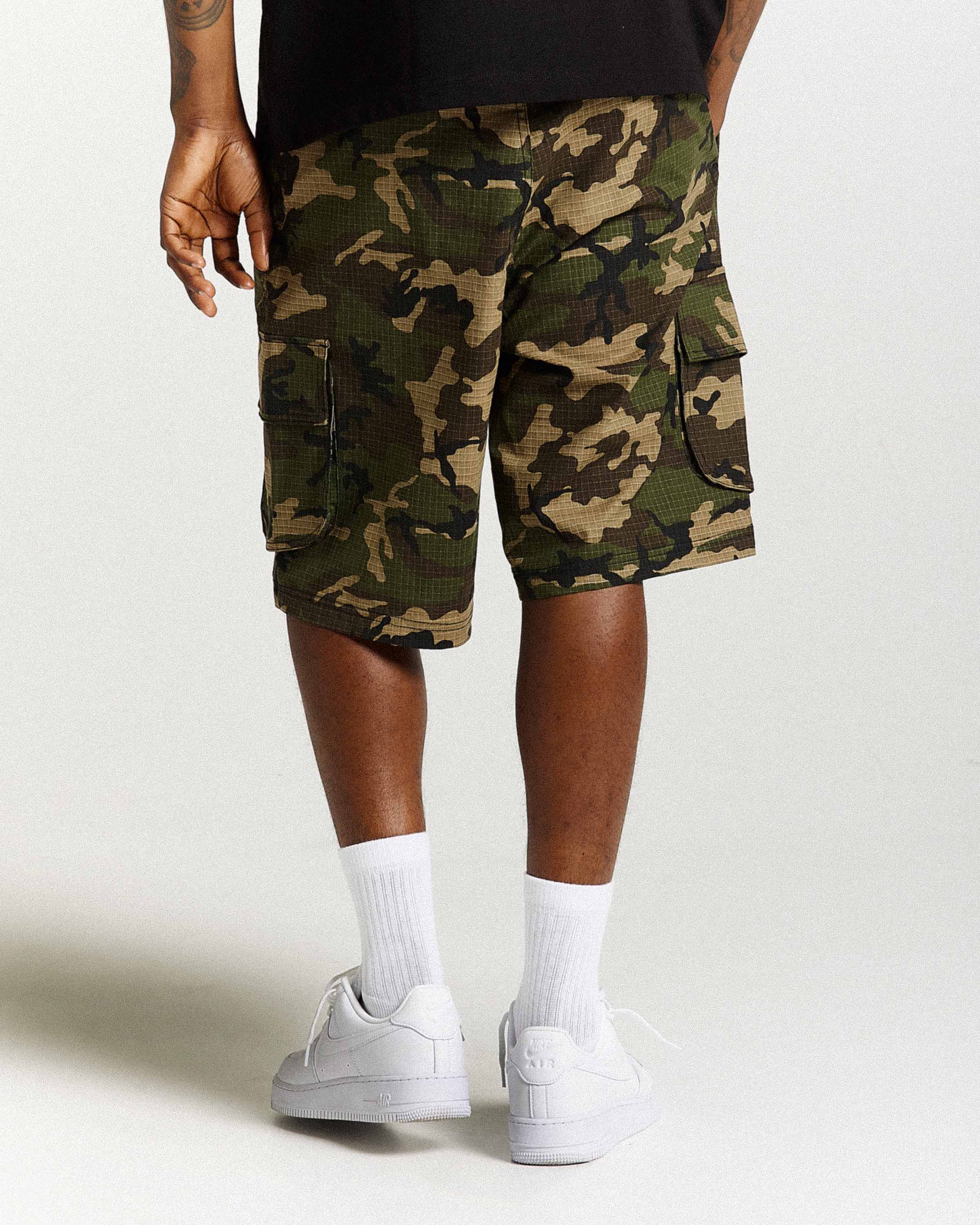 Dustral Cargo Shorts - Camo/Yellow - Image 2
