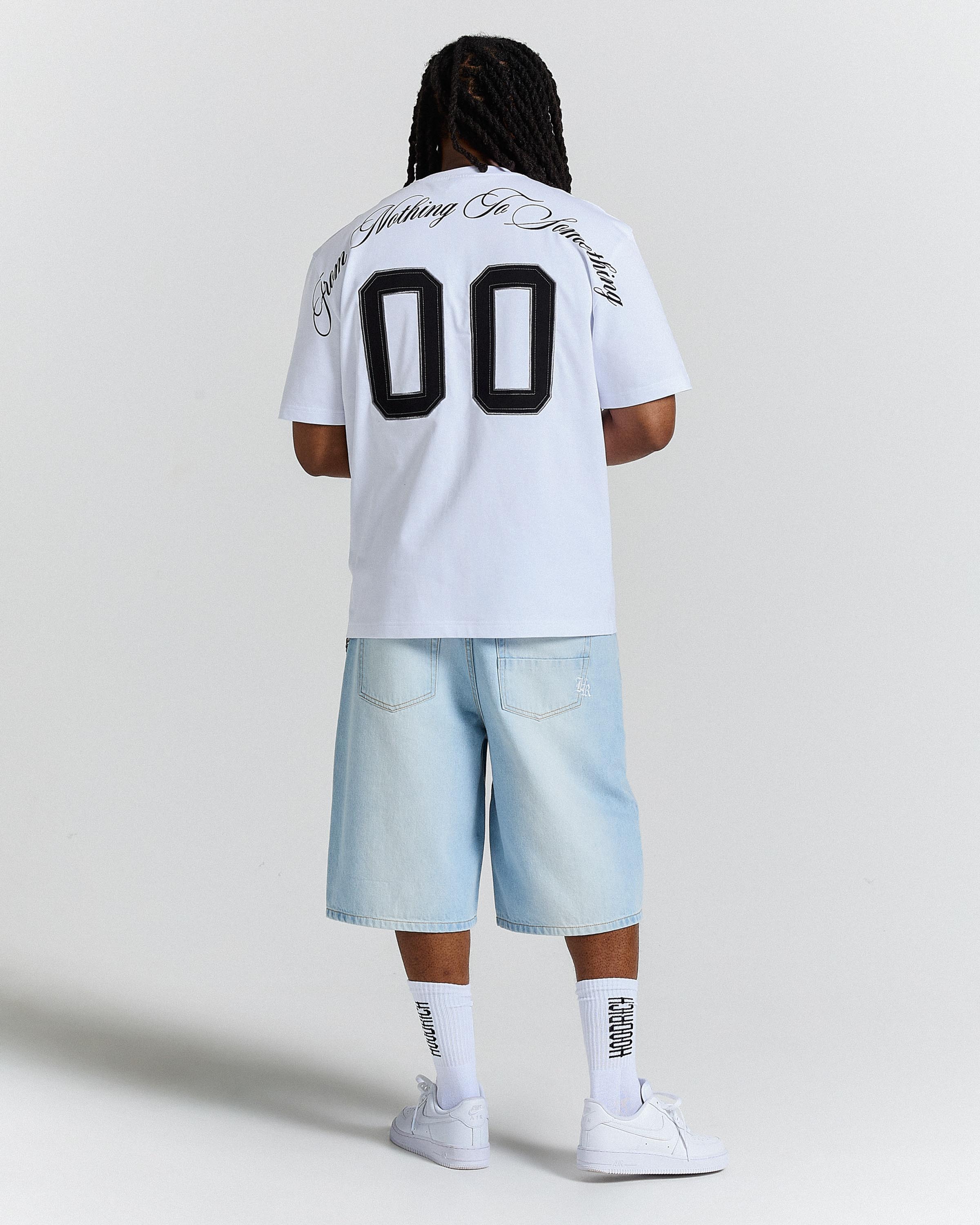 Eterno Oversized T-Shirt - White/Black - Image 4
