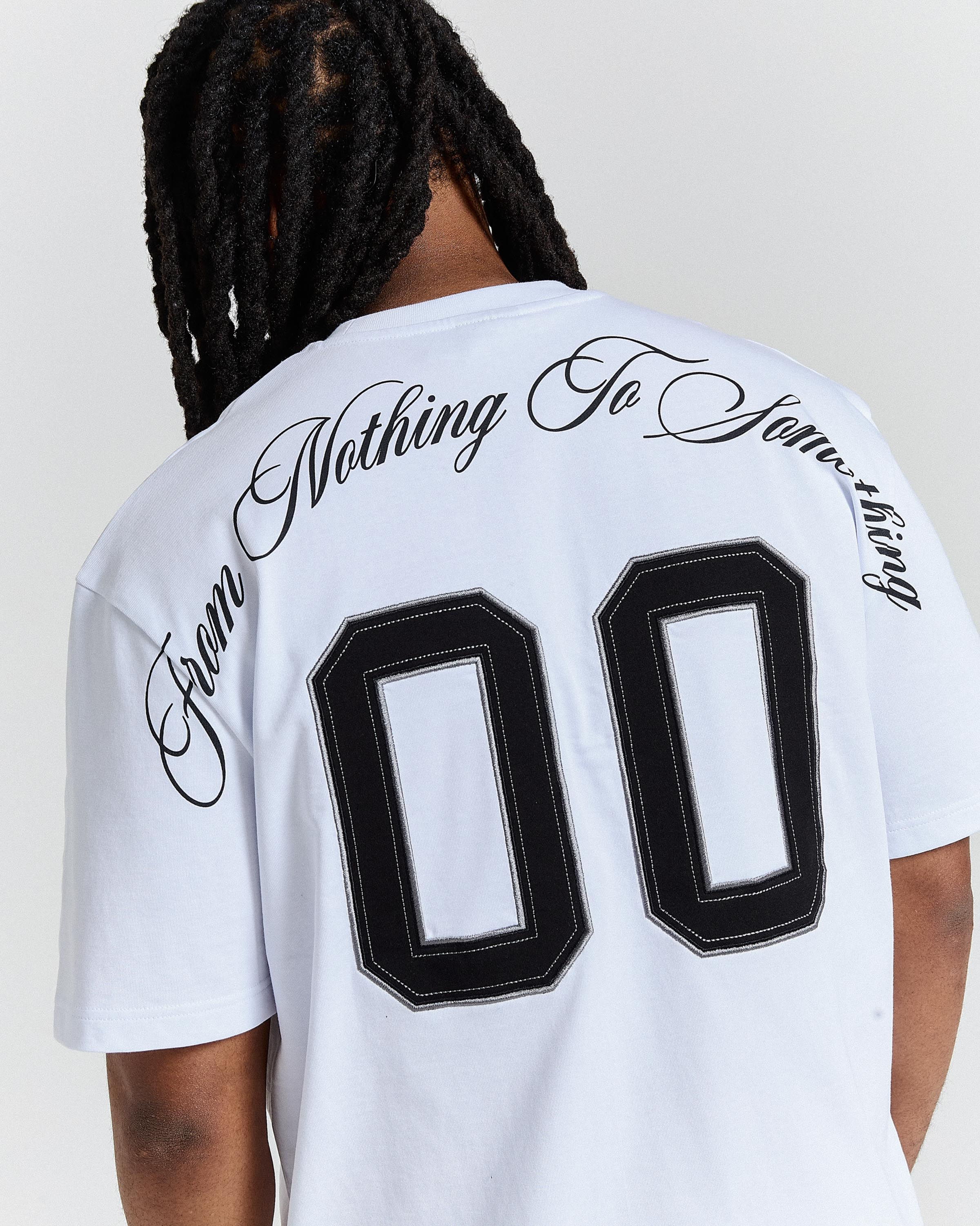 Eterno Oversized T-Shirt - White/Black - Image 5