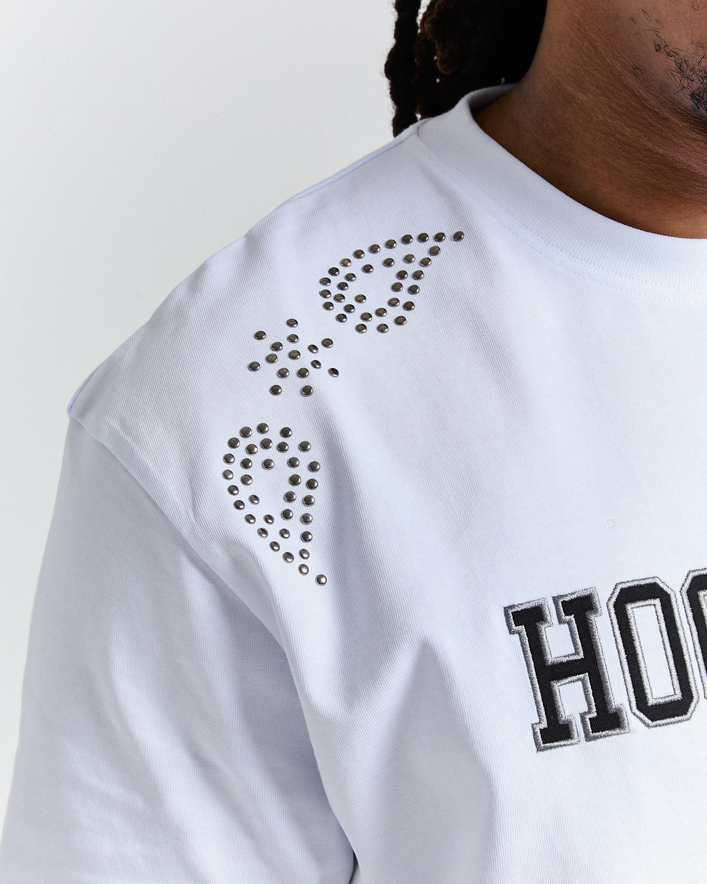 Eterno Oversized T-Shirt - White/Black - Image 6
