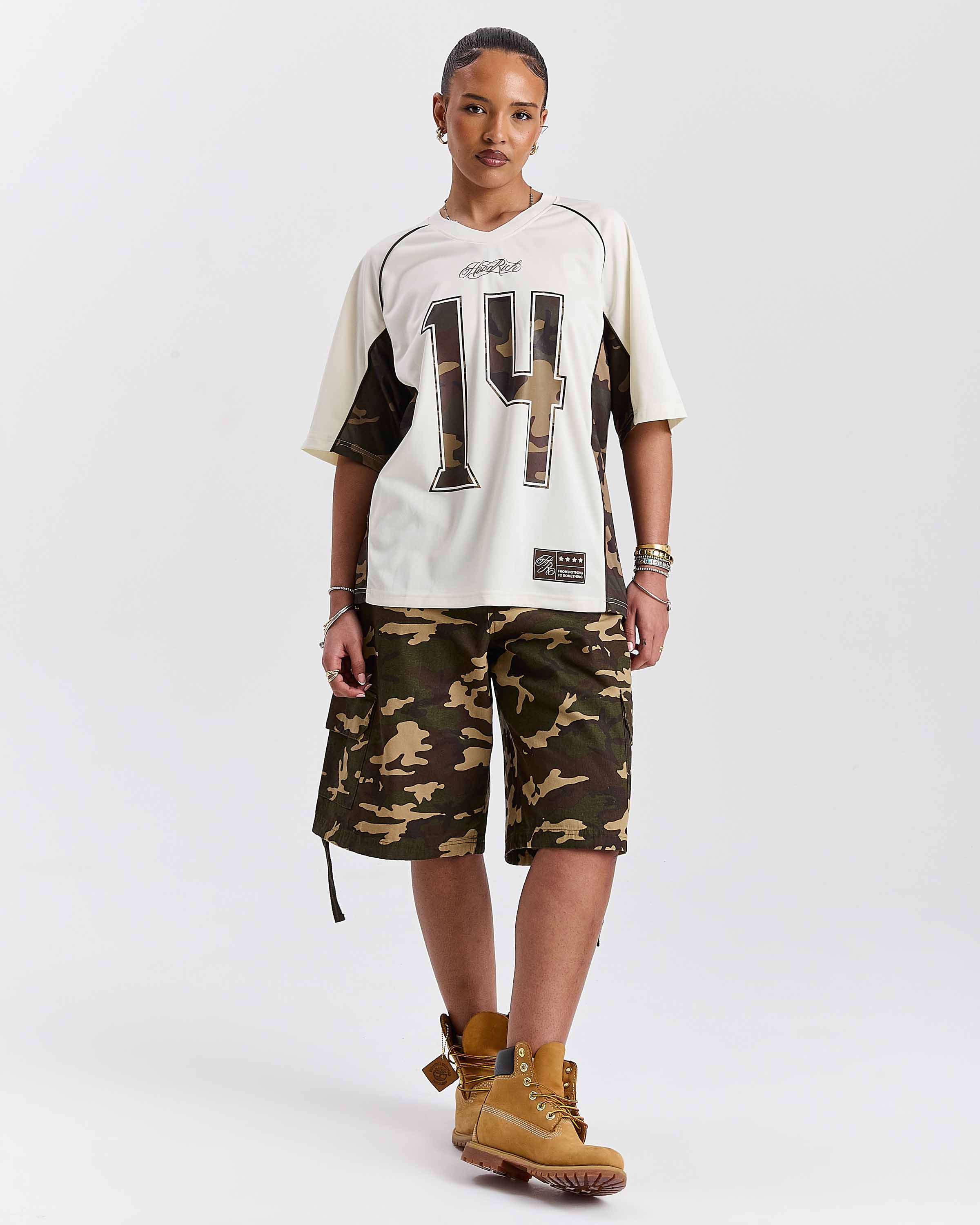 Field Oversized Jersey - White/Camo - Image 9