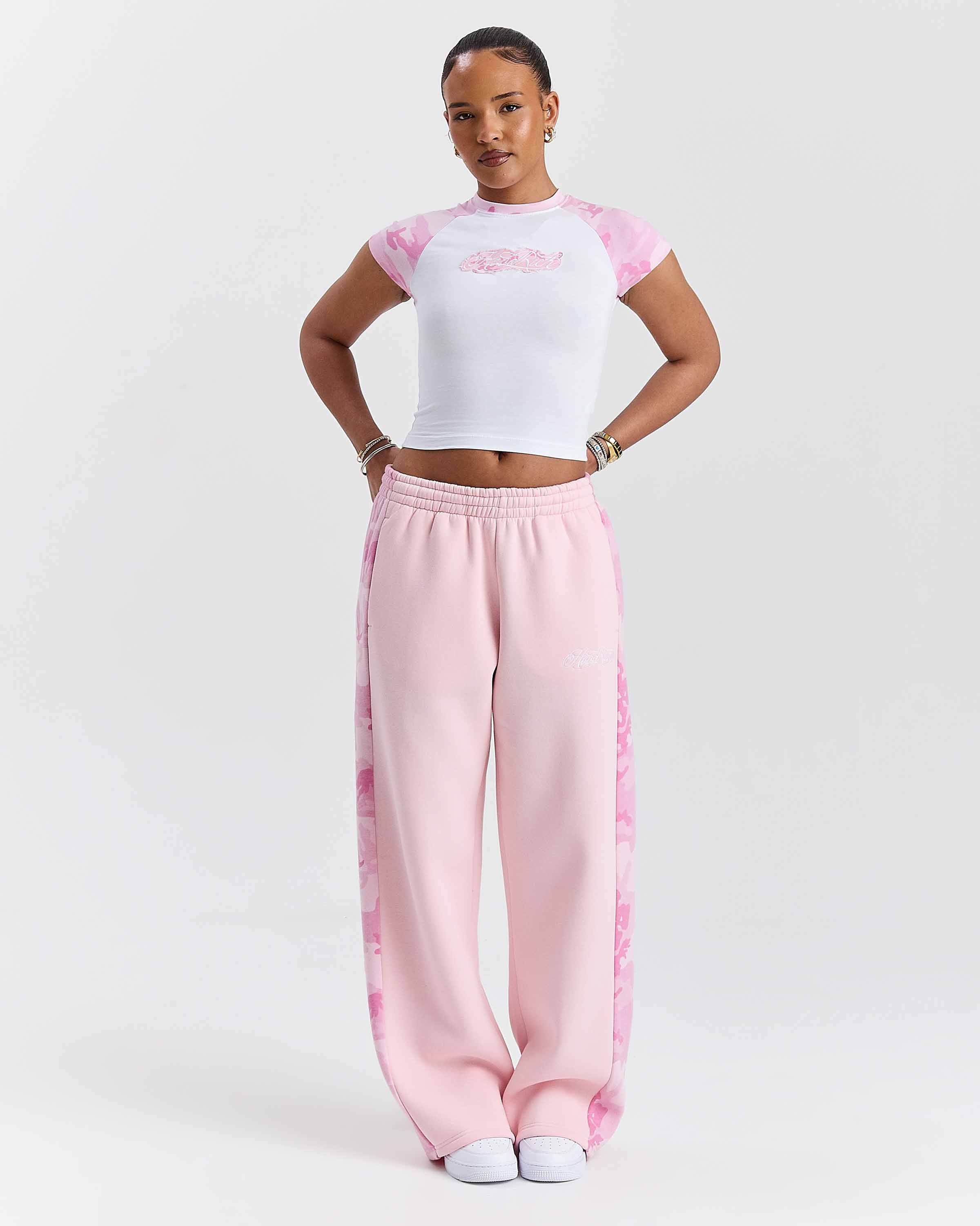 Field Fitted Tee - White/Pink Camo - Image 3