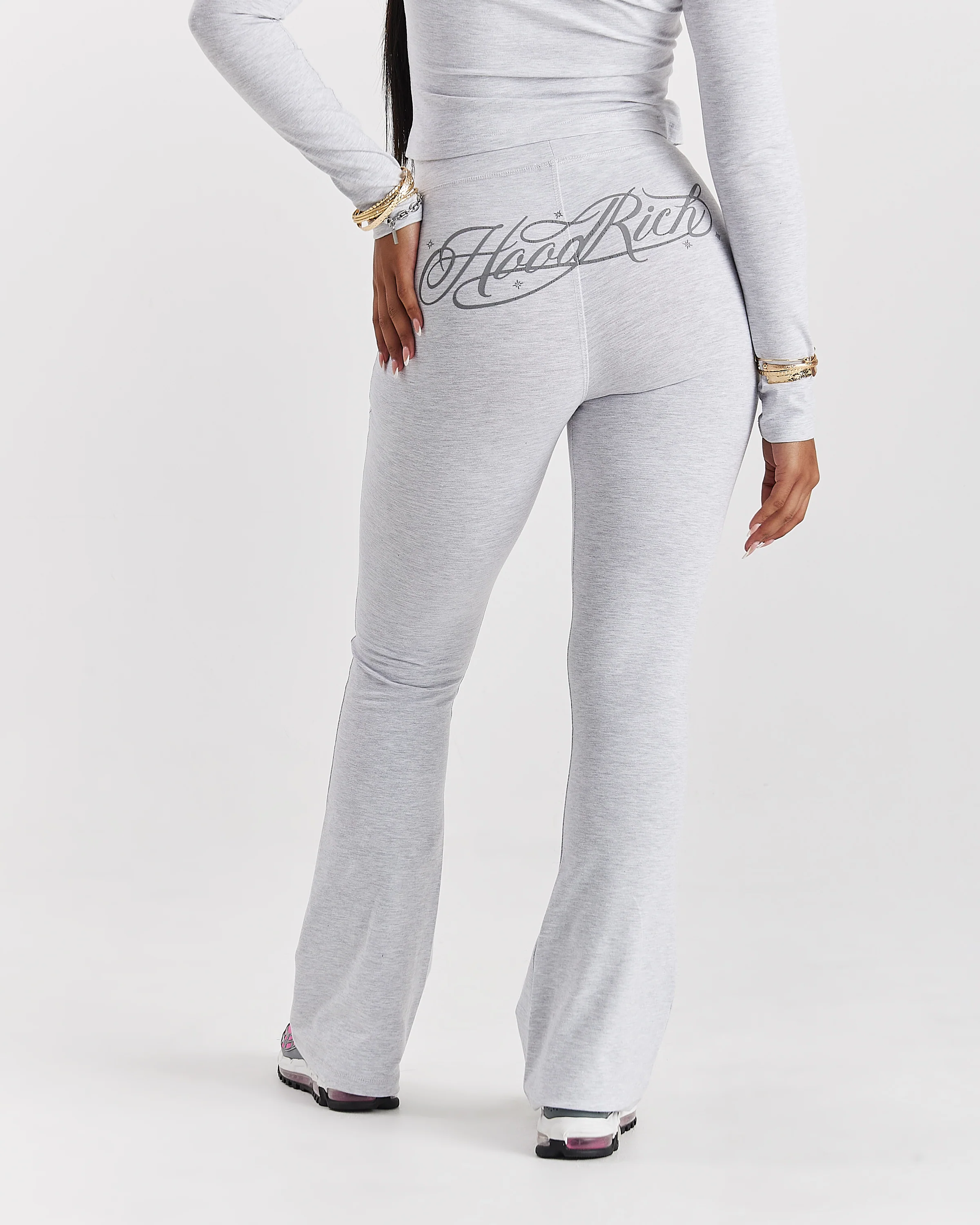 Solace Flare Leggings - Light Grey