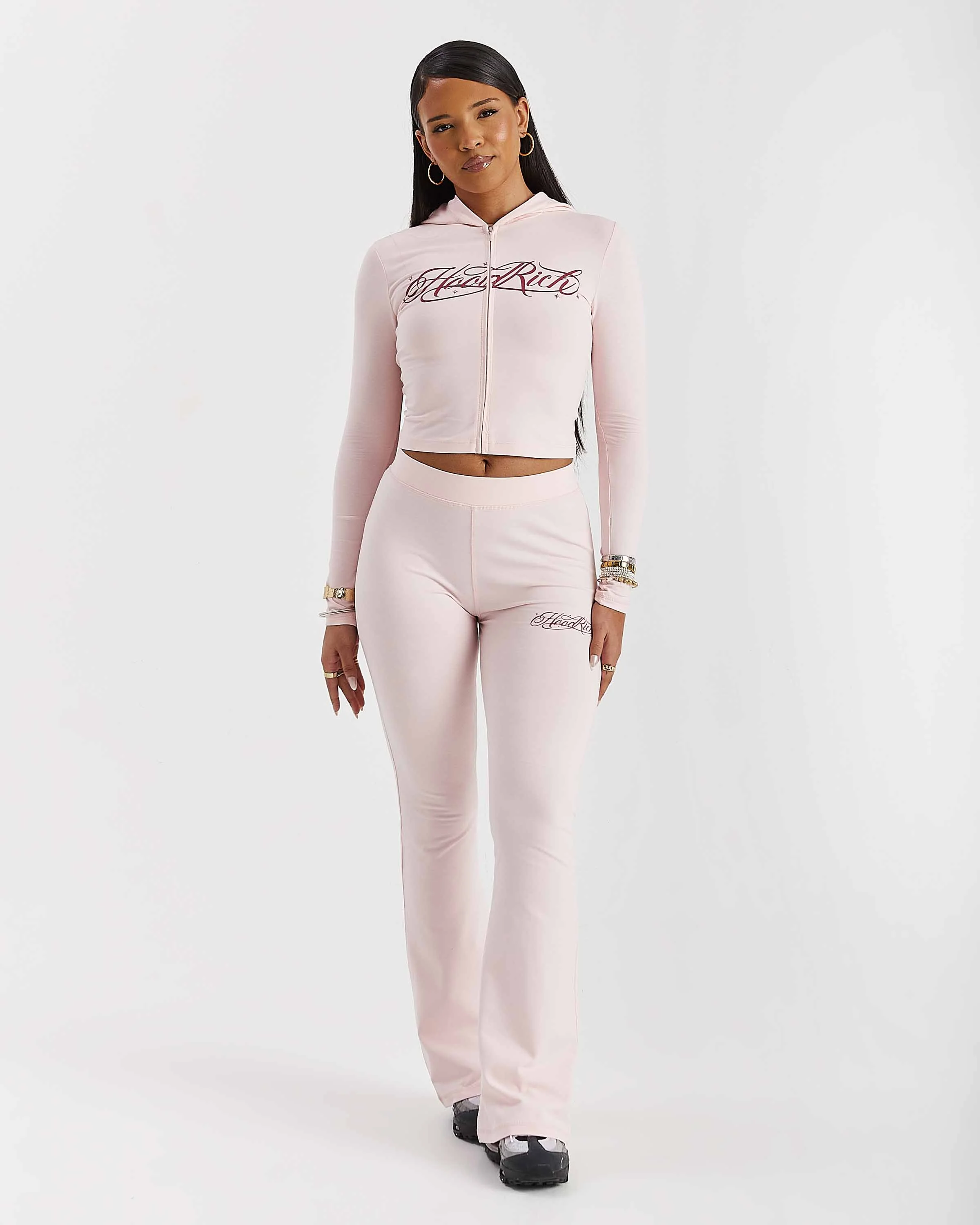 Solace Flare Leggings - Pink - Image 9