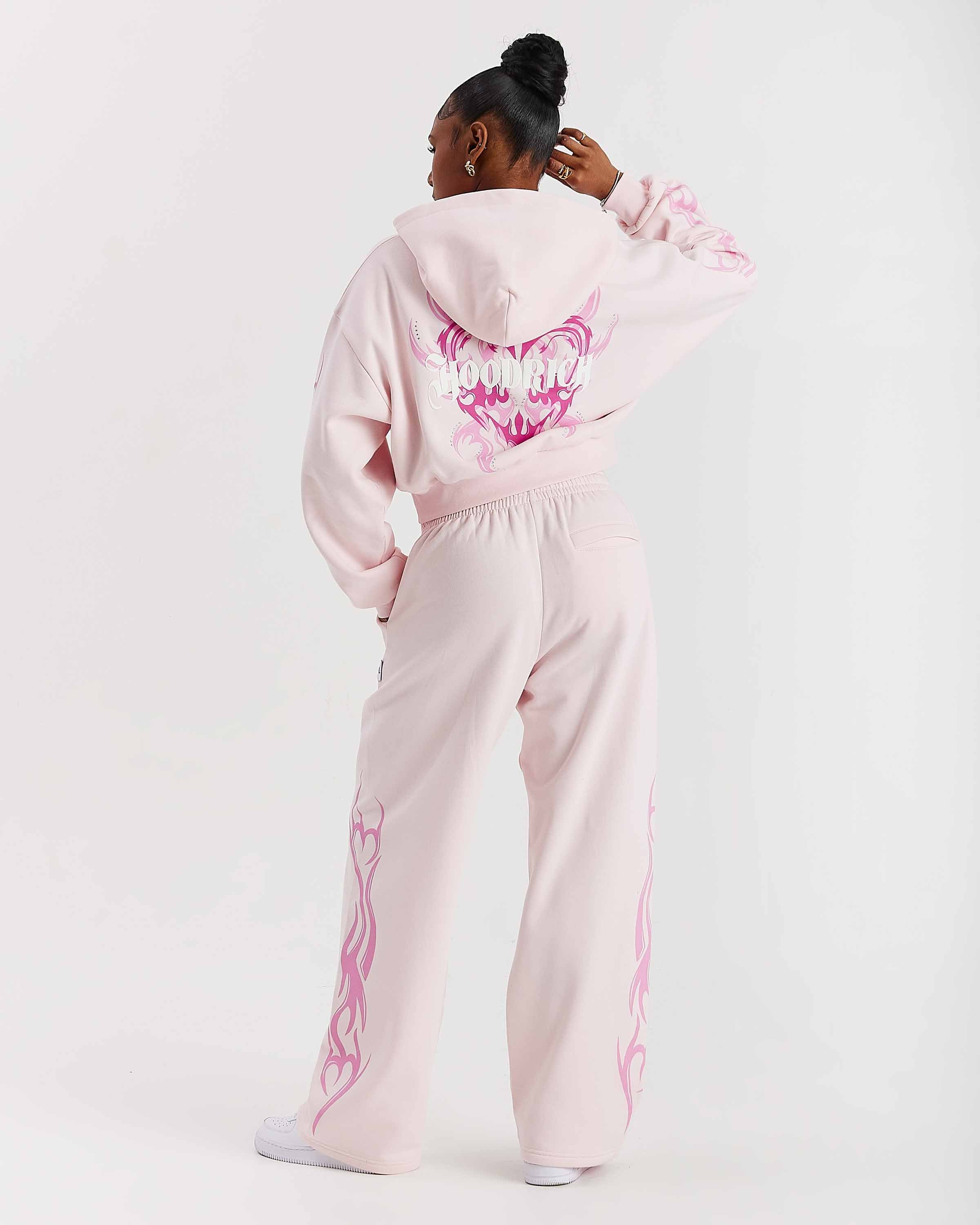 Flux Oversized Wide Leg Joggers - Pink - Image 3