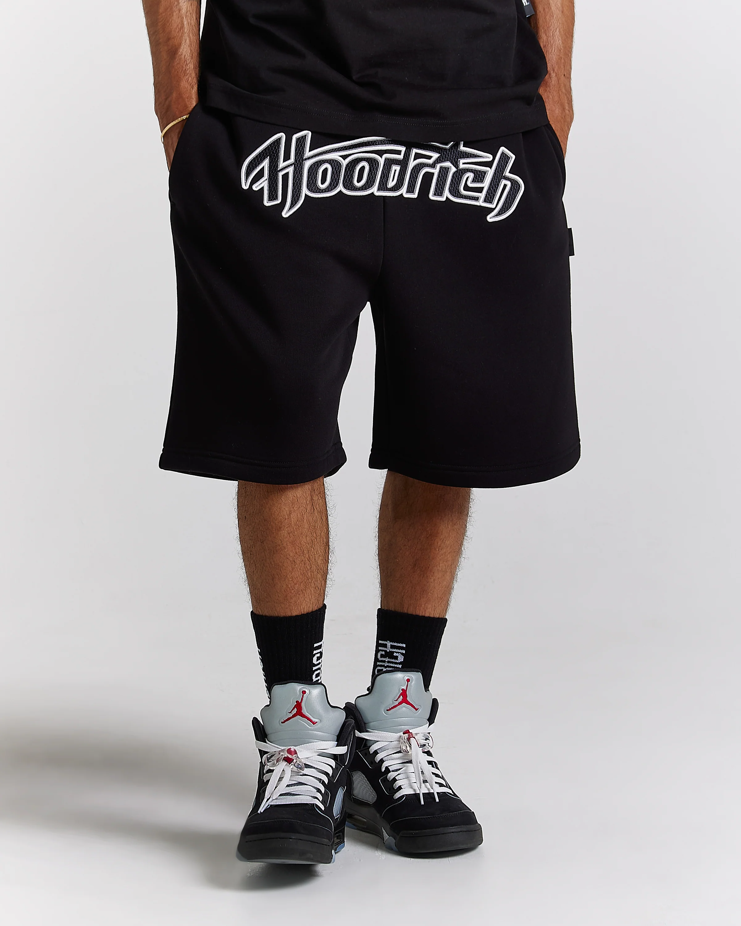 Galaxy Oversized Shorts - Black/White - Image 3