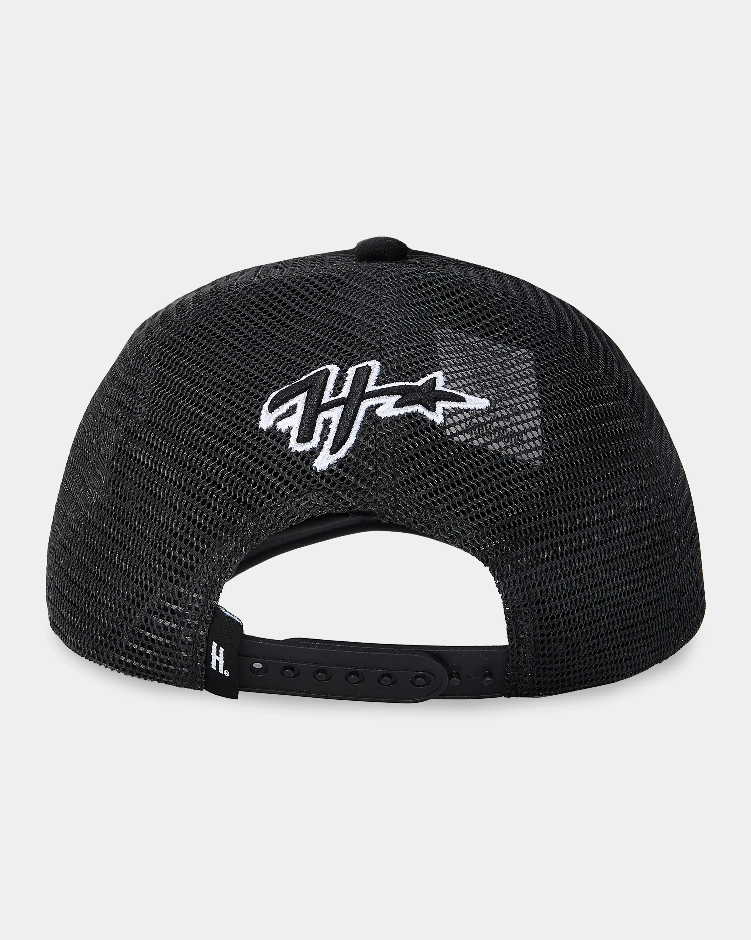 Galaxy 5 Panel Trucker Cap - Black/White - Image 4
