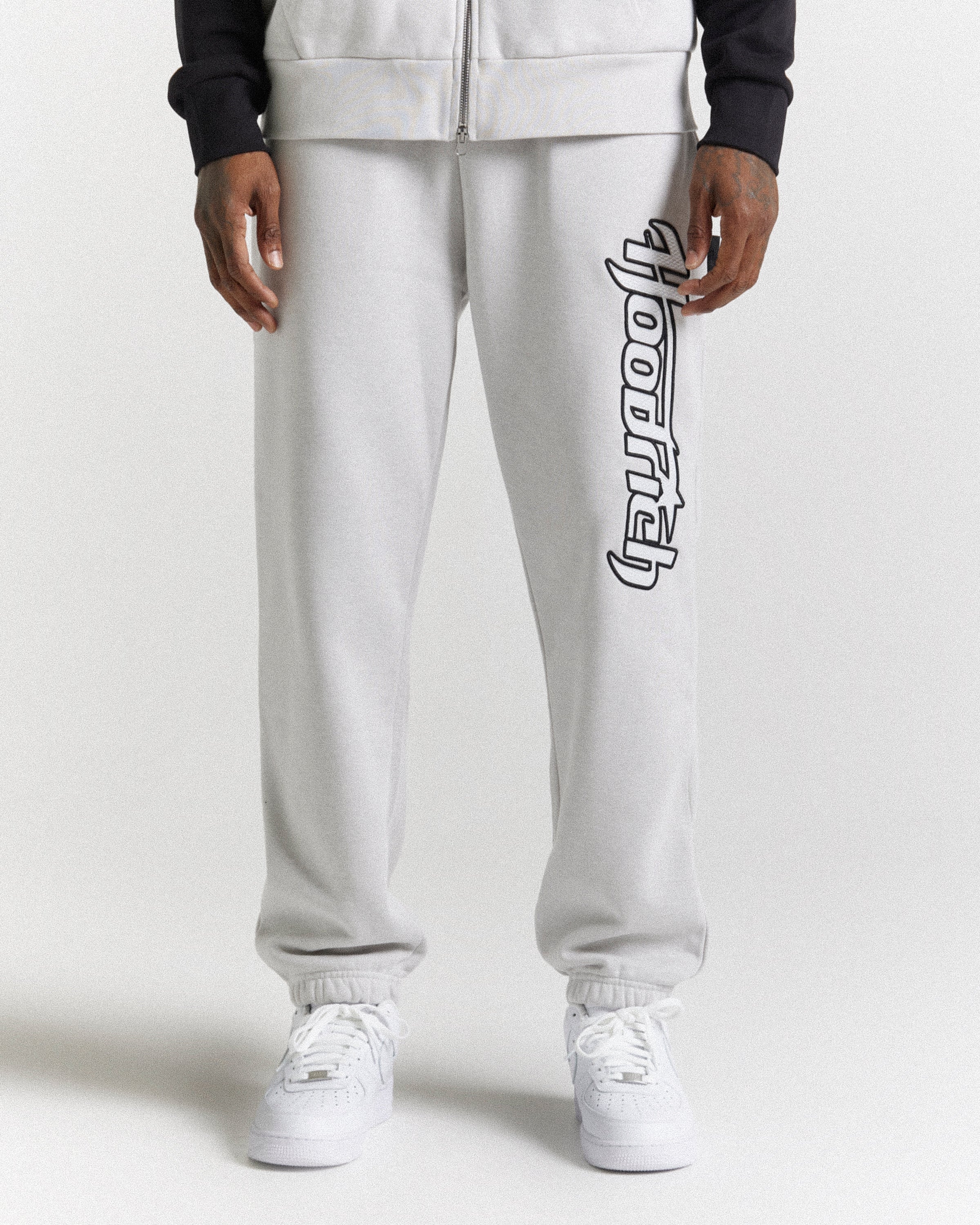 Galaxy Oversized Joggers - Grey/Black - Image 2