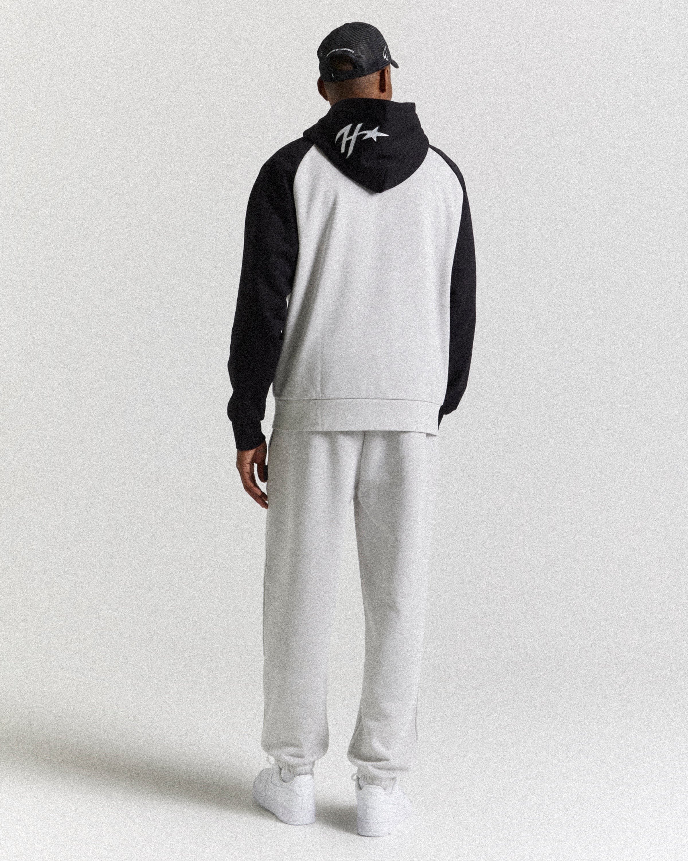 Galaxy Oversized Joggers - Grey/Black - Image 4