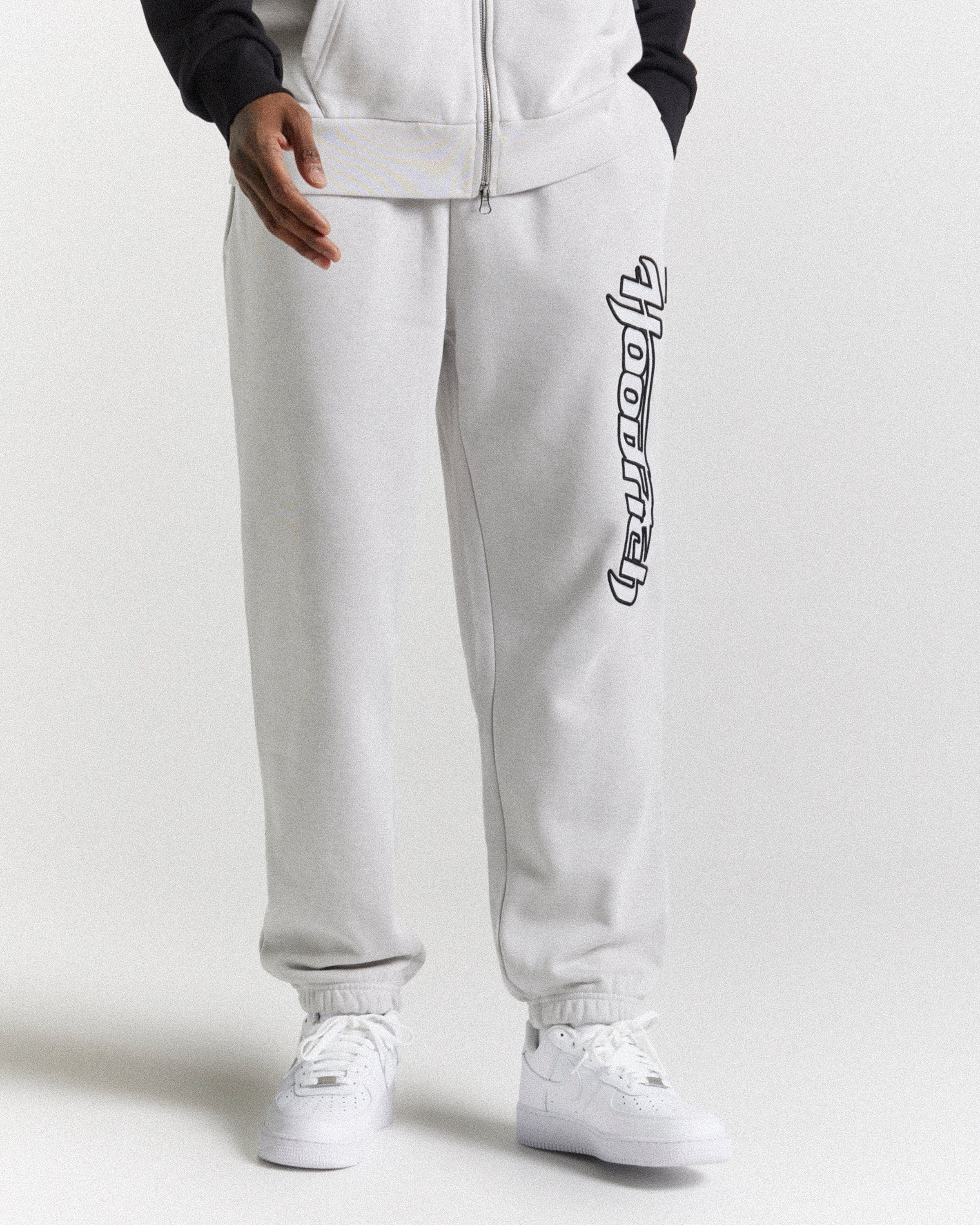 Galaxy Oversized Joggers - Grey/Black - Image 5