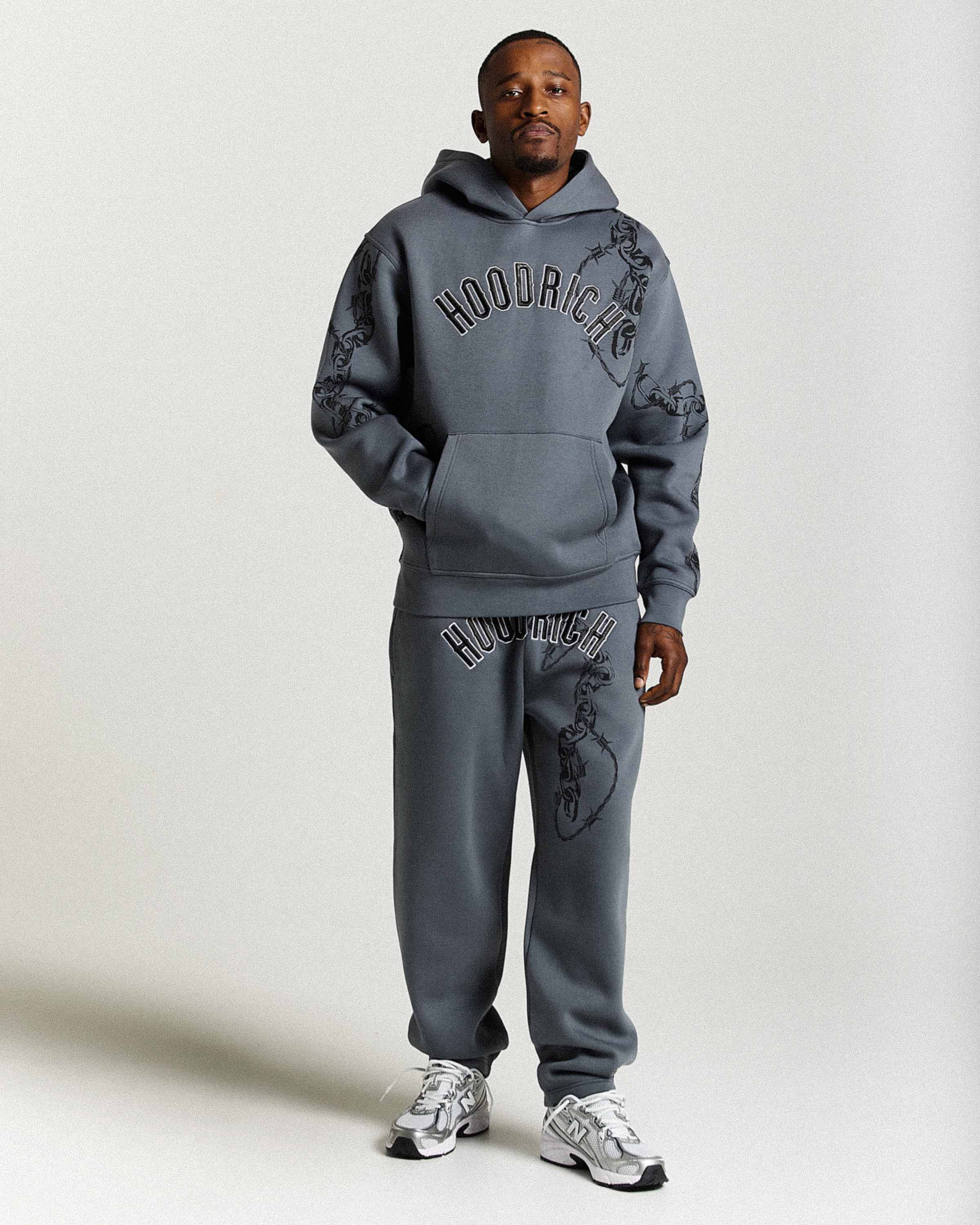 Guepard Oversized Joggers - Grey/Black/White - Image 6