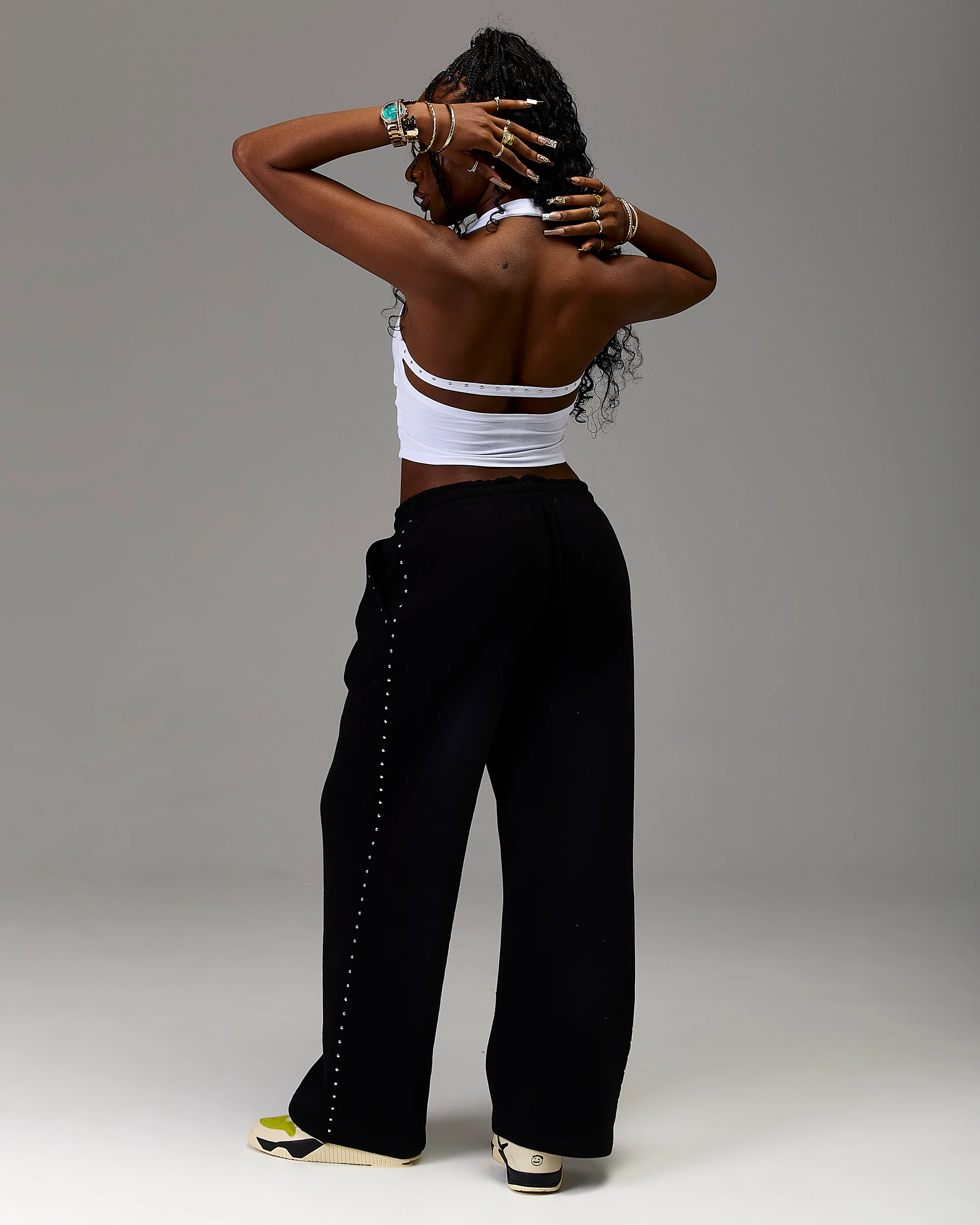 The Winner's Circle Aspen Gothic Halter Top - White - Image 6