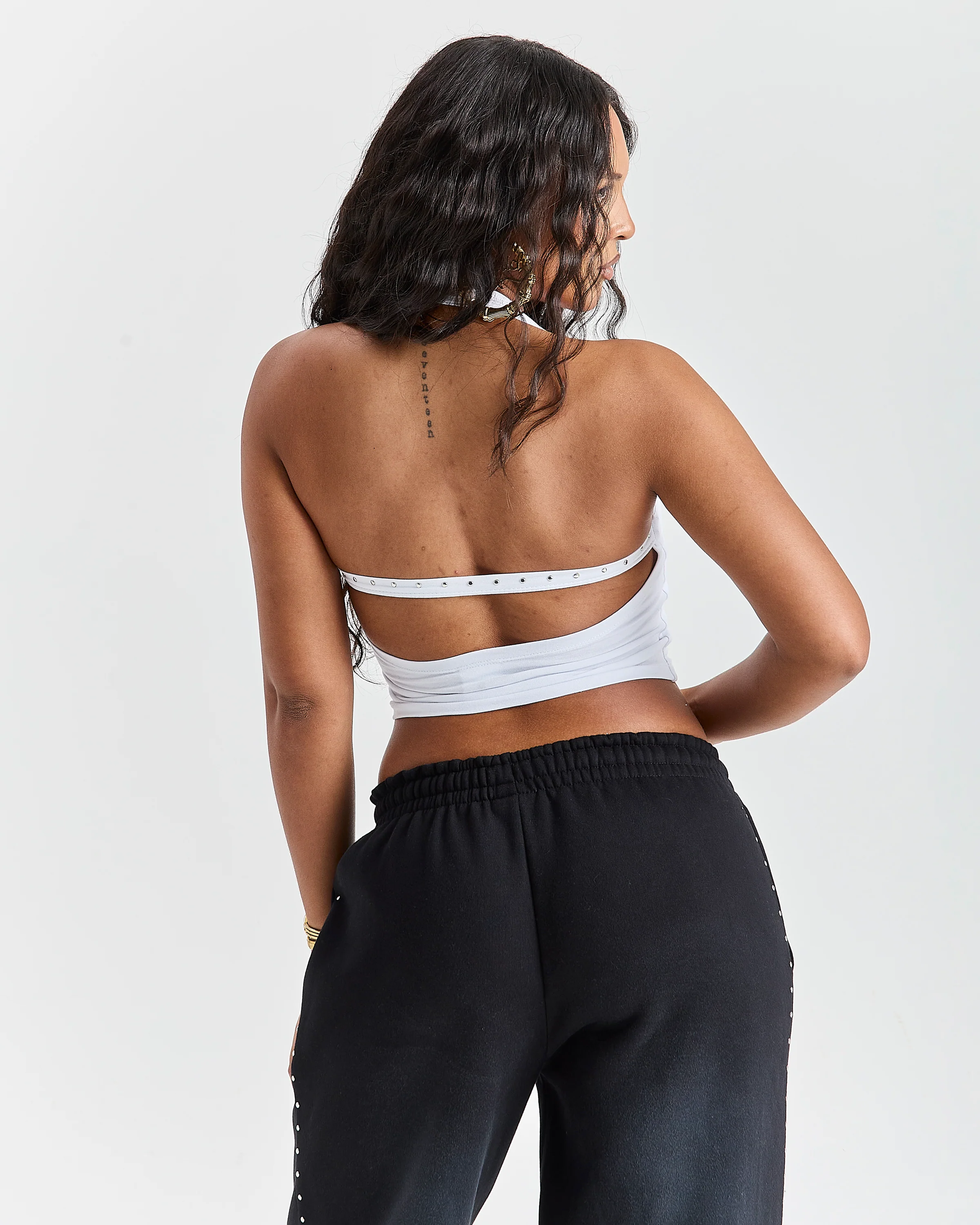 The Winner's Circle Aspen Gothic Halter Top - White - Image 9