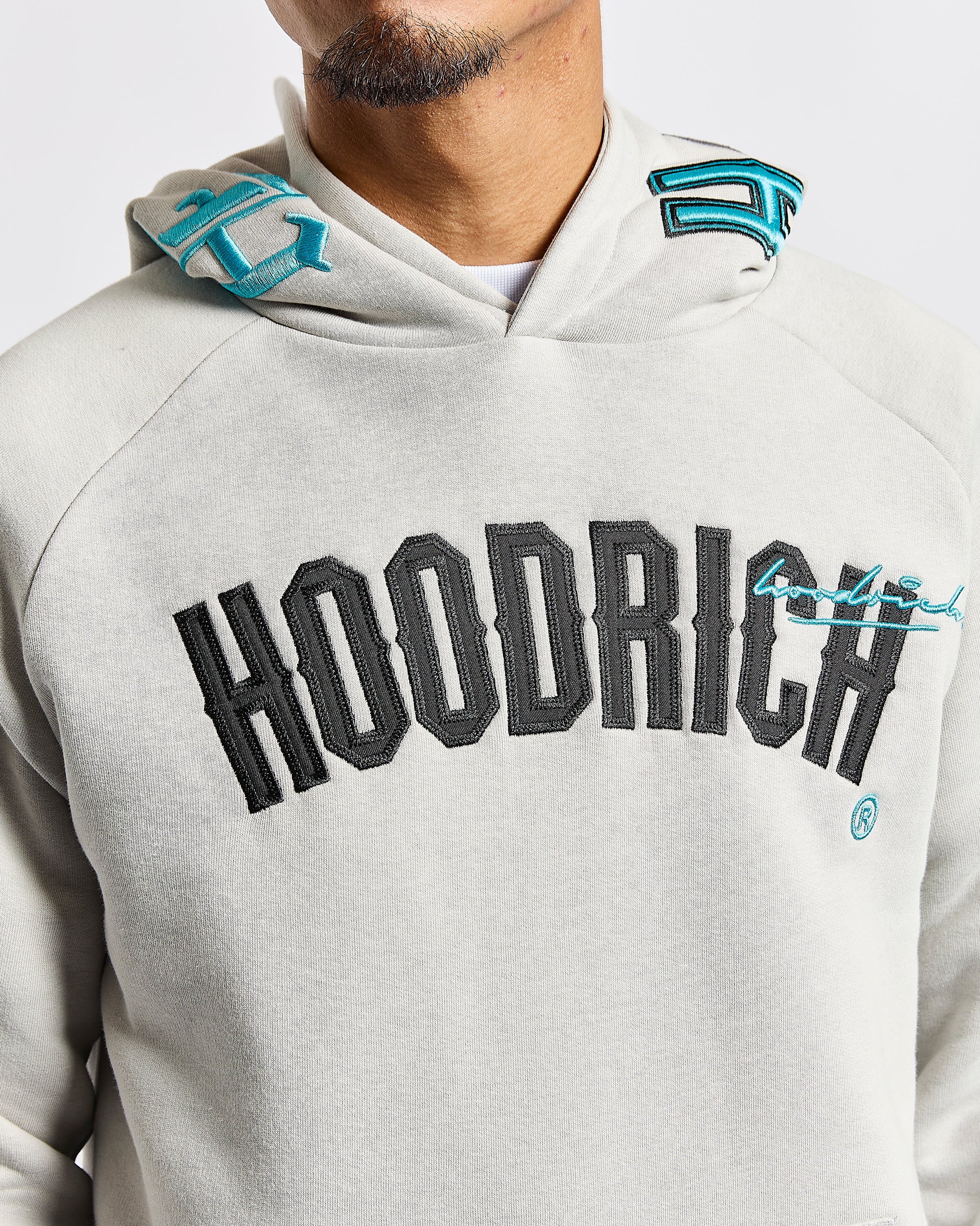 Heat Hoodie - Light Grey/Black/Blue - Image 4
