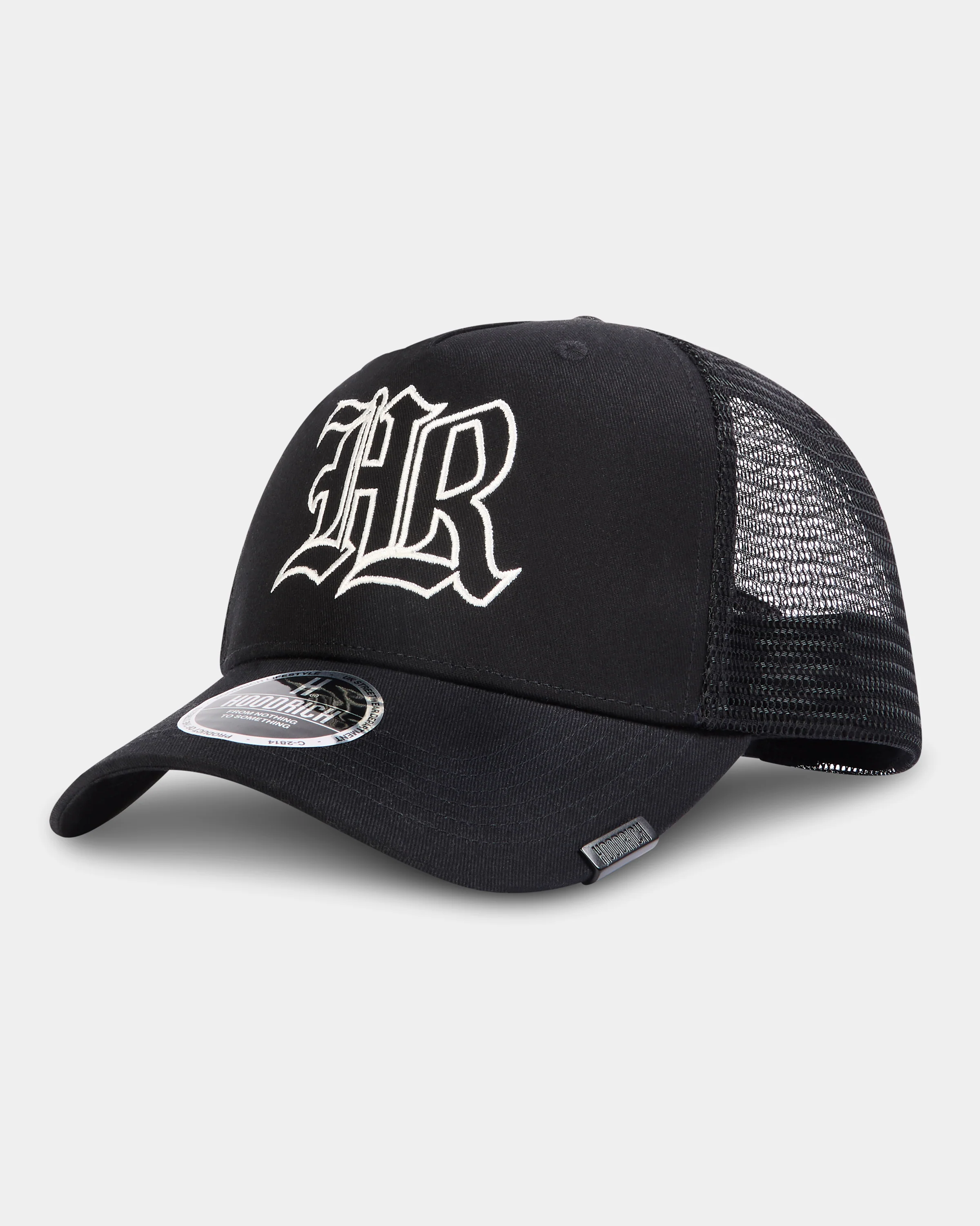 Helix 5 Panel Trucker Cap - Black/White - Image 2
