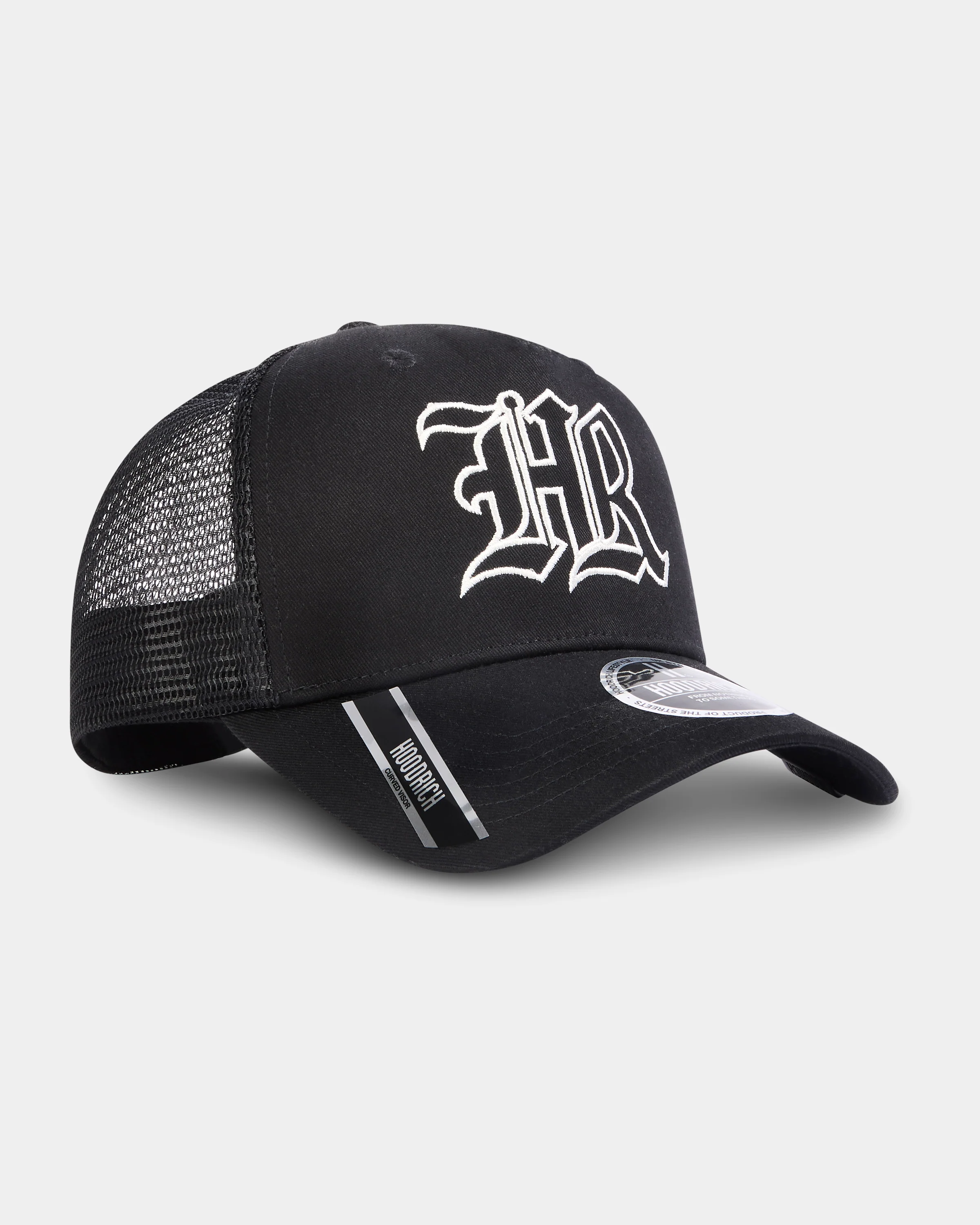 Helix 5 Panel Trucker Cap - Black/White - Image 3