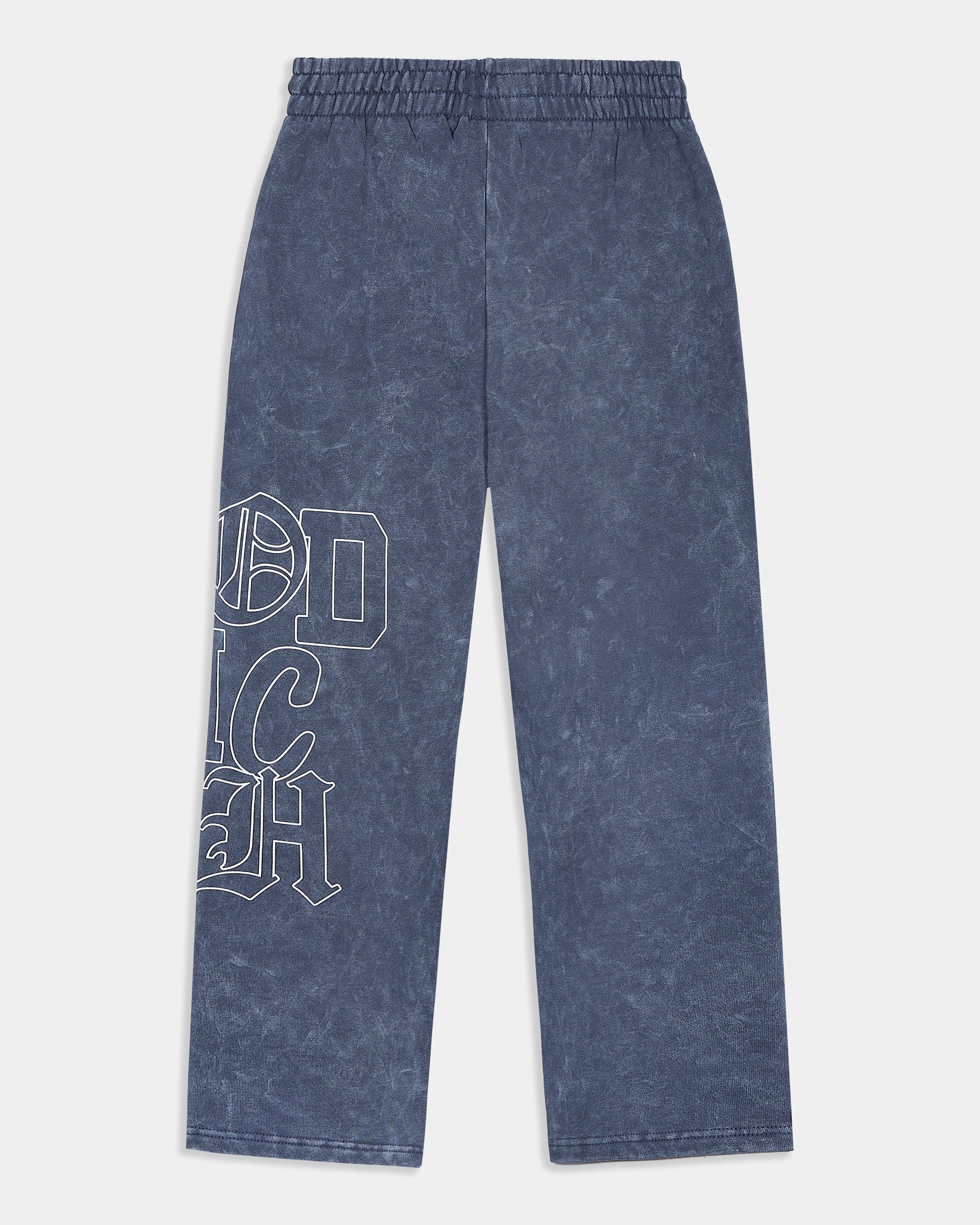 Heritage Oversized Open Hem Joggers - Blue/White - Image 9