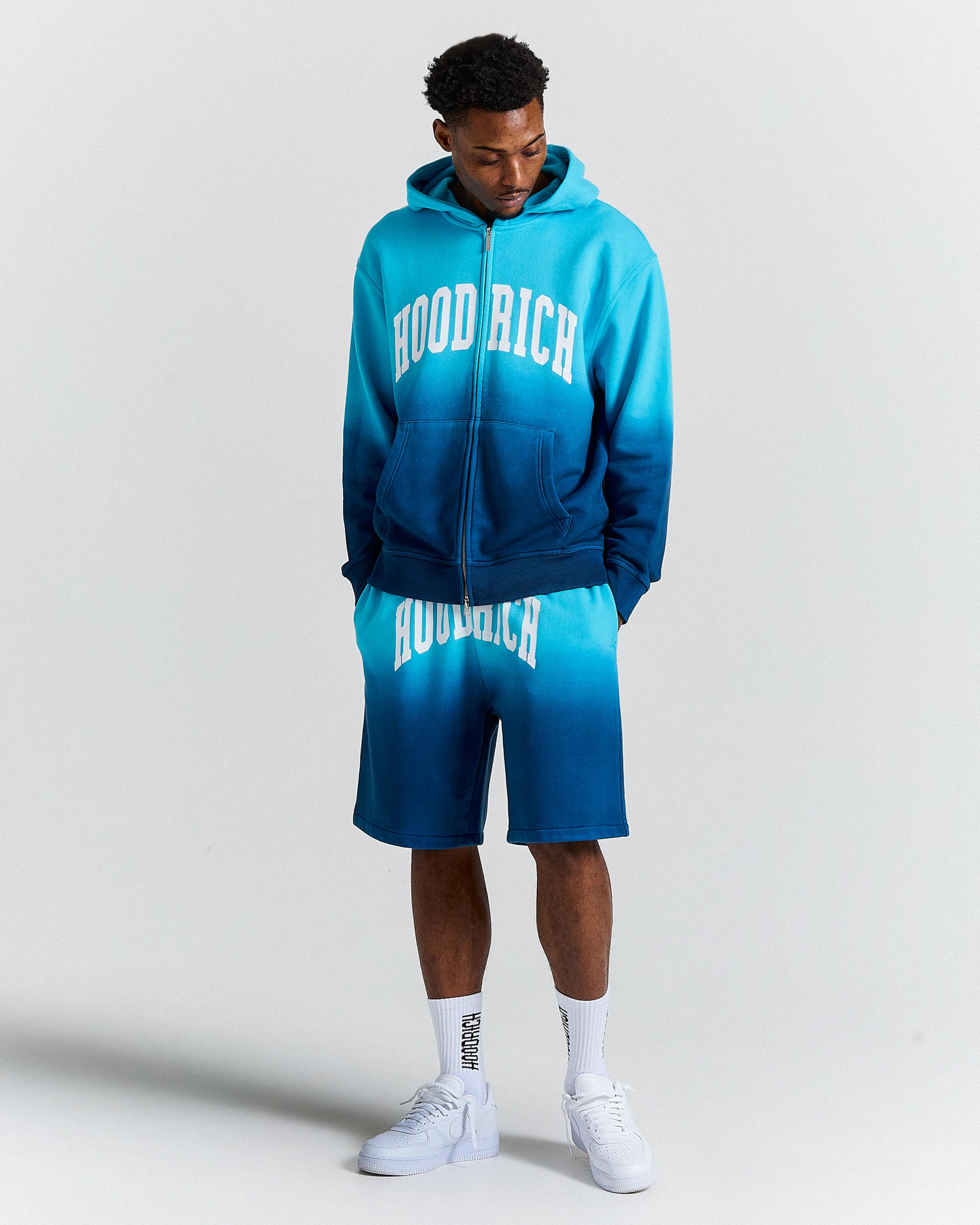 The Winner's Circle Horizon Oversized Shorts - Blue - Image 4