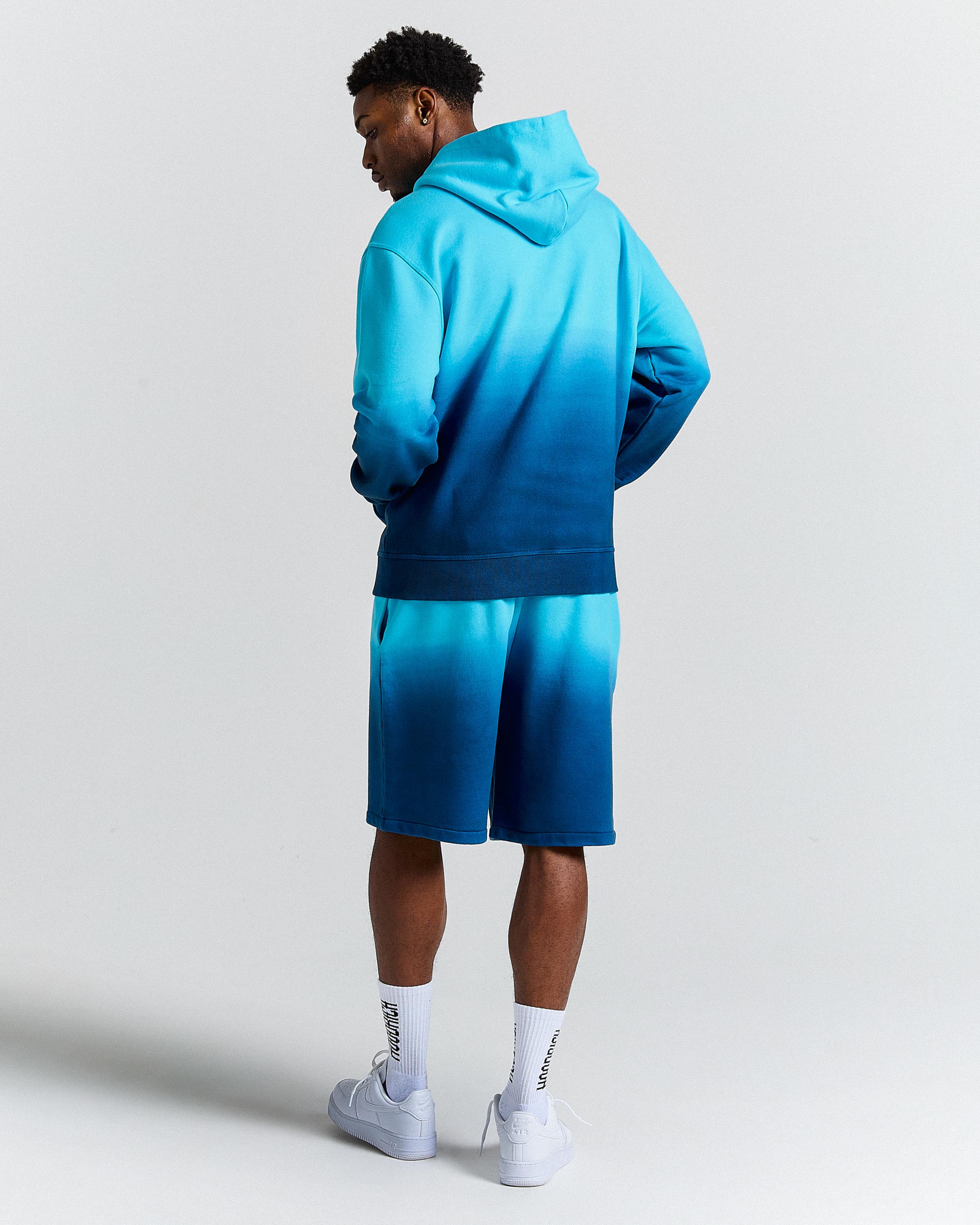 The Winner's Circle Horizon Oversized Shorts - Blue - Image 5