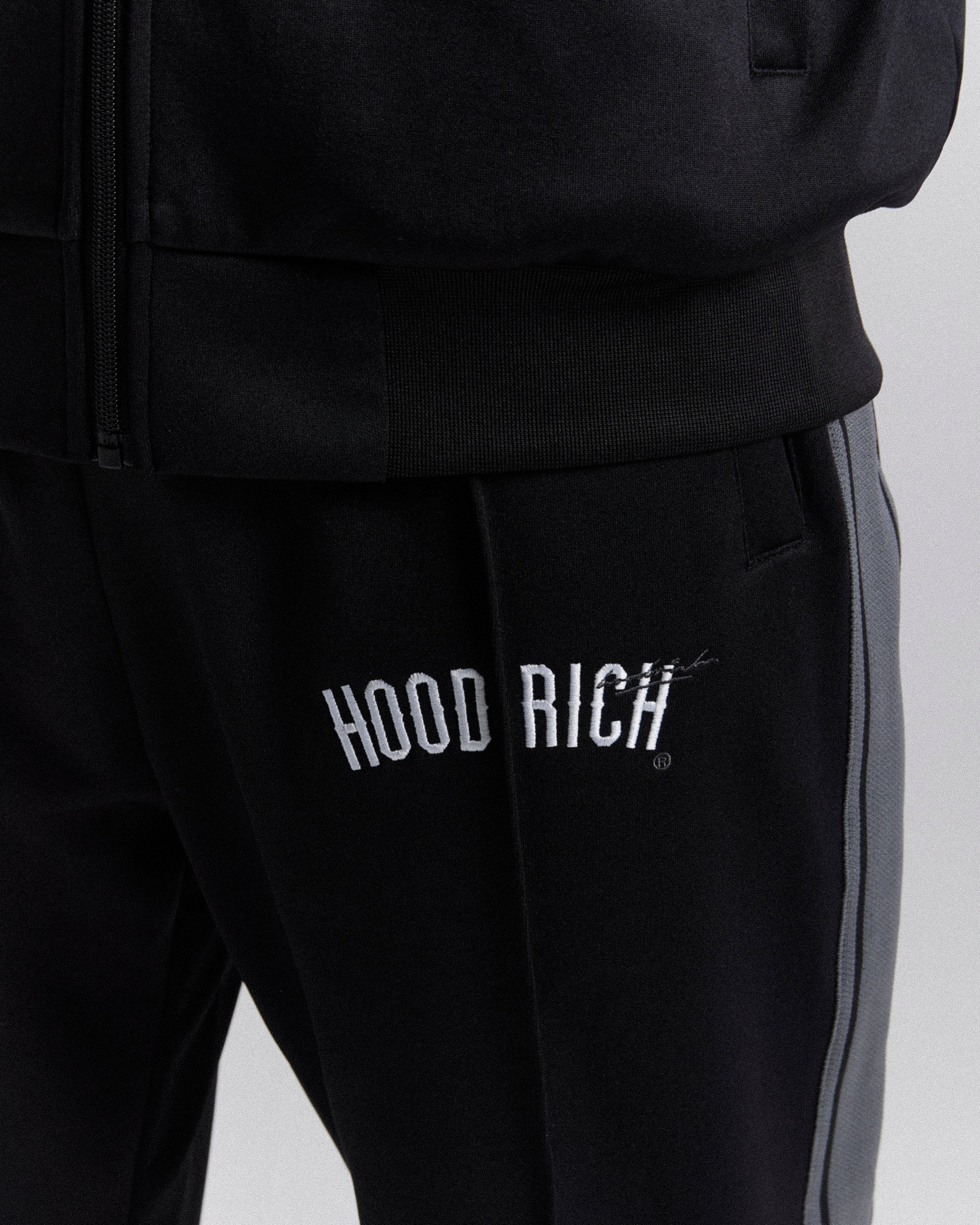Ignite Track Pant - Black/White/Grey - Image 3
