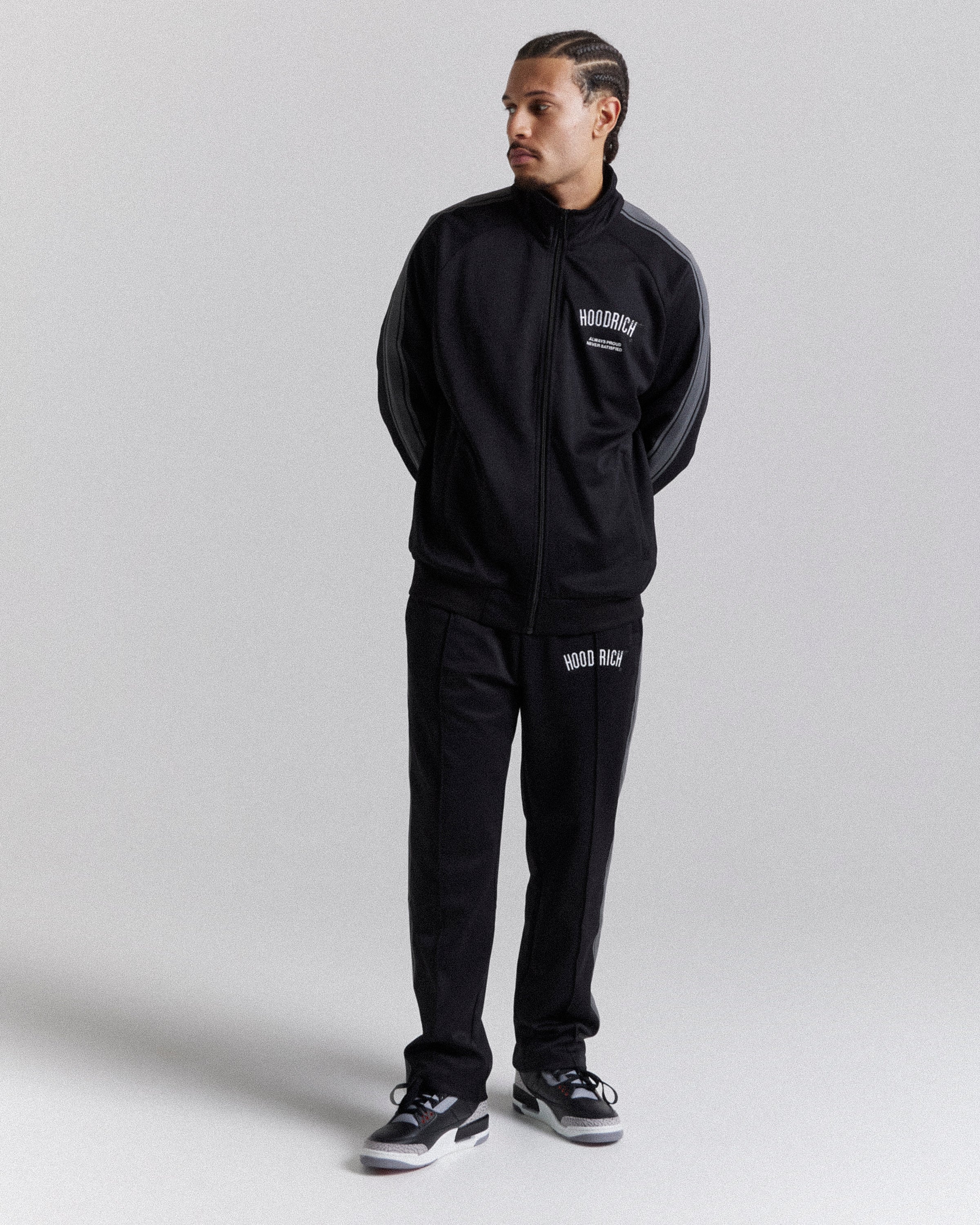 Ignite Track Pant - Black/White/Grey - Image 4
