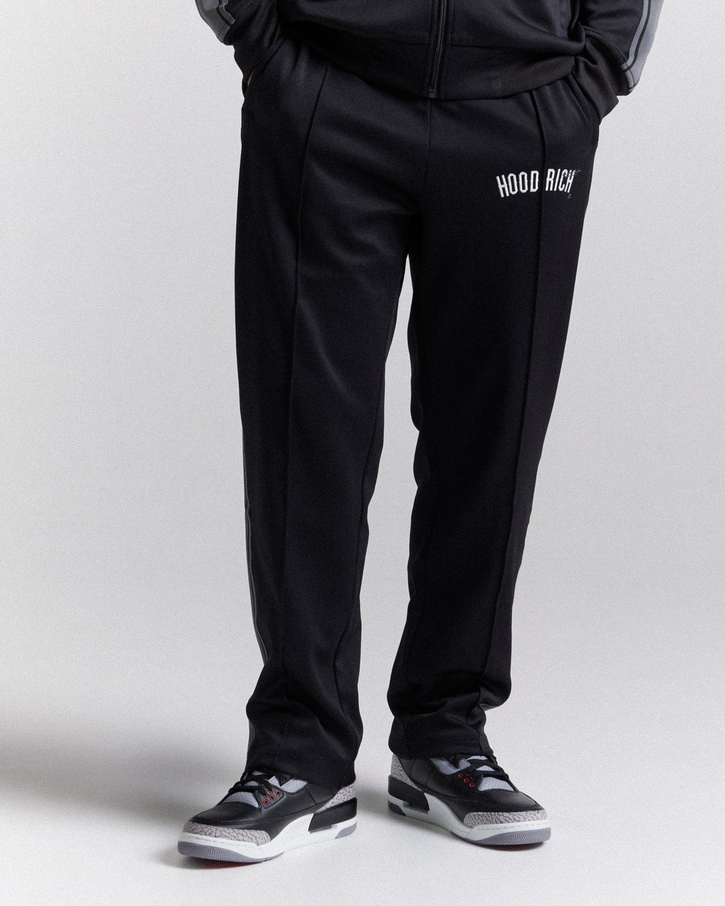 Ignite Track Pant - Black/White/Grey - Image 7