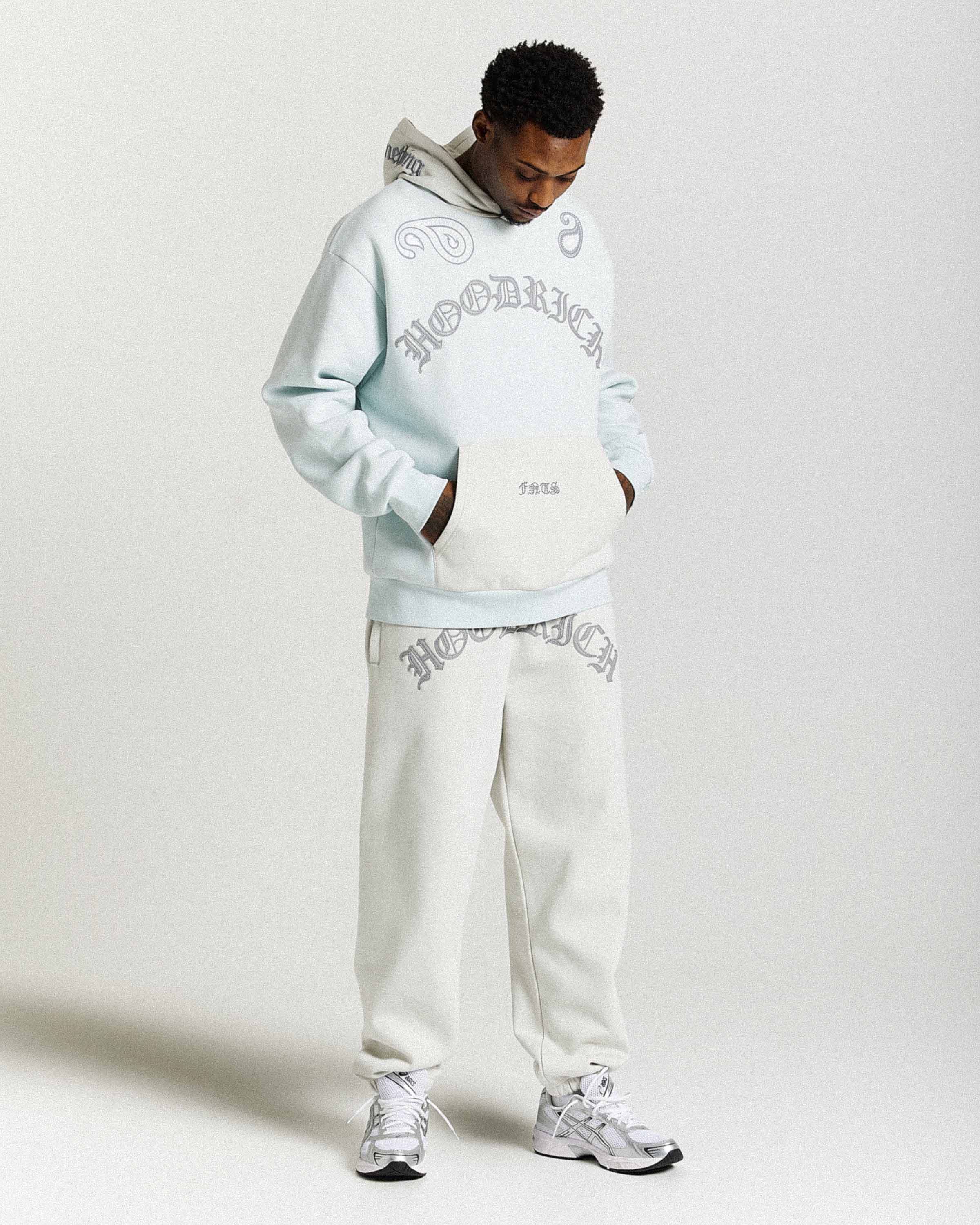 Inkline Oversized Hoodie - Grey/White - Image 5