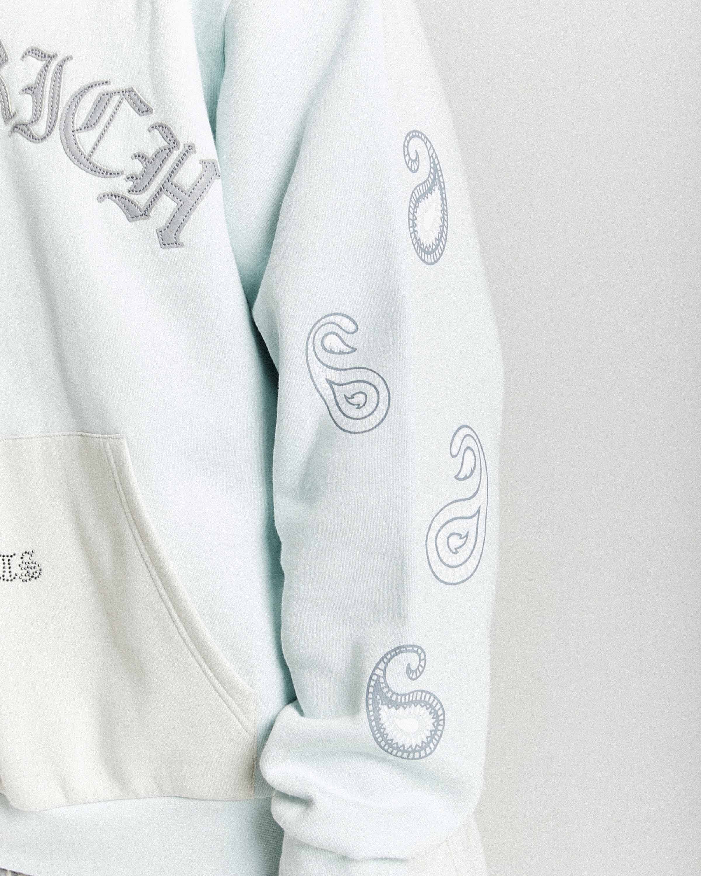Inkline Oversized Hoodie - Grey/White - Image 6