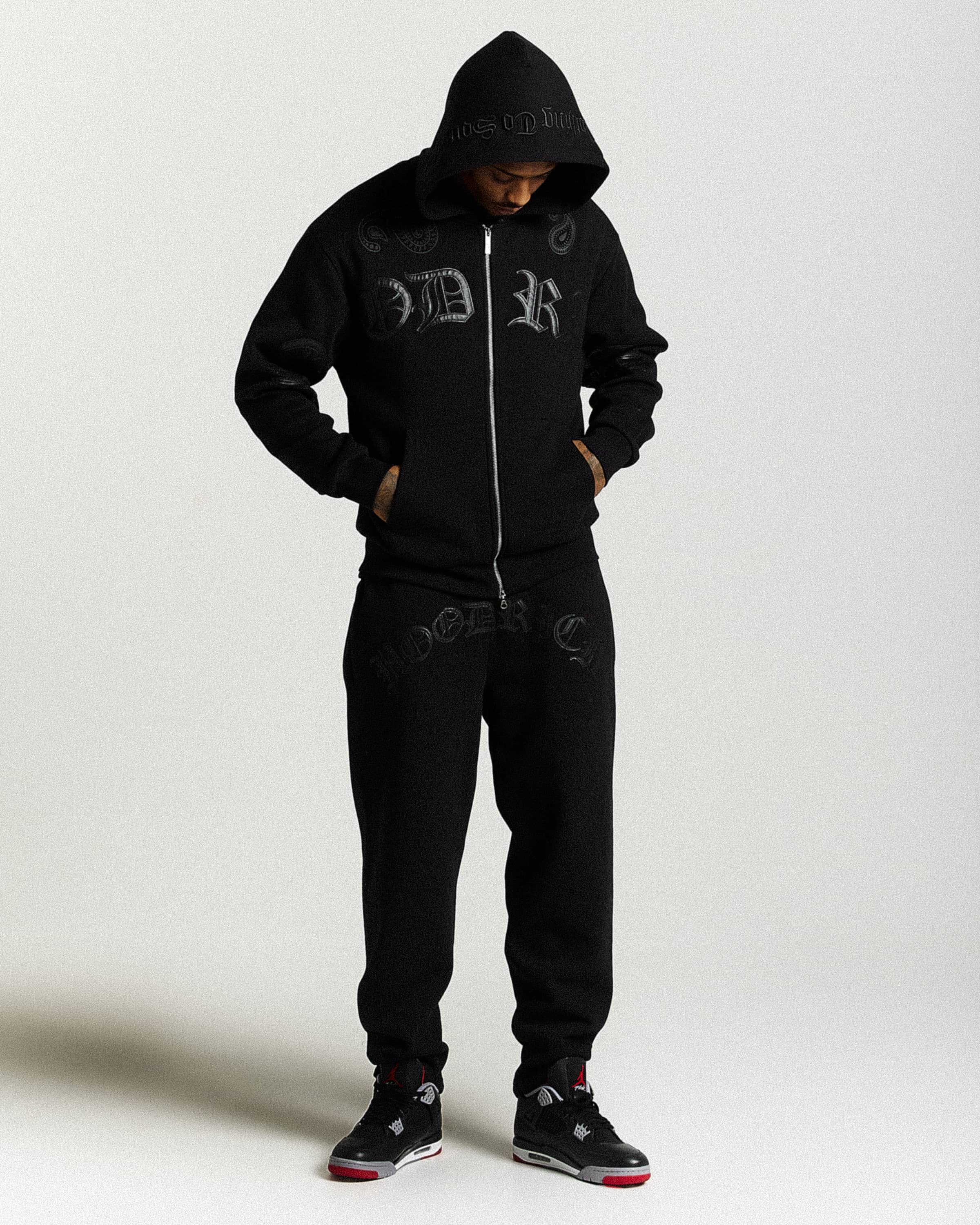 Inkline Oversized Joggers - Black - Image 4