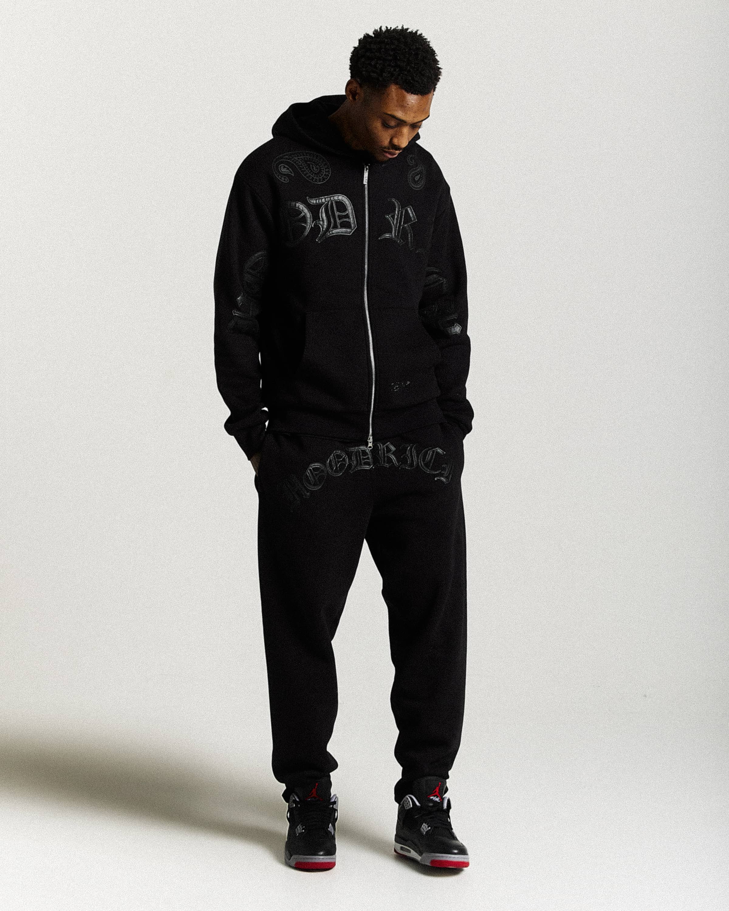 Inkline Oversized Joggers - Black - Image 8