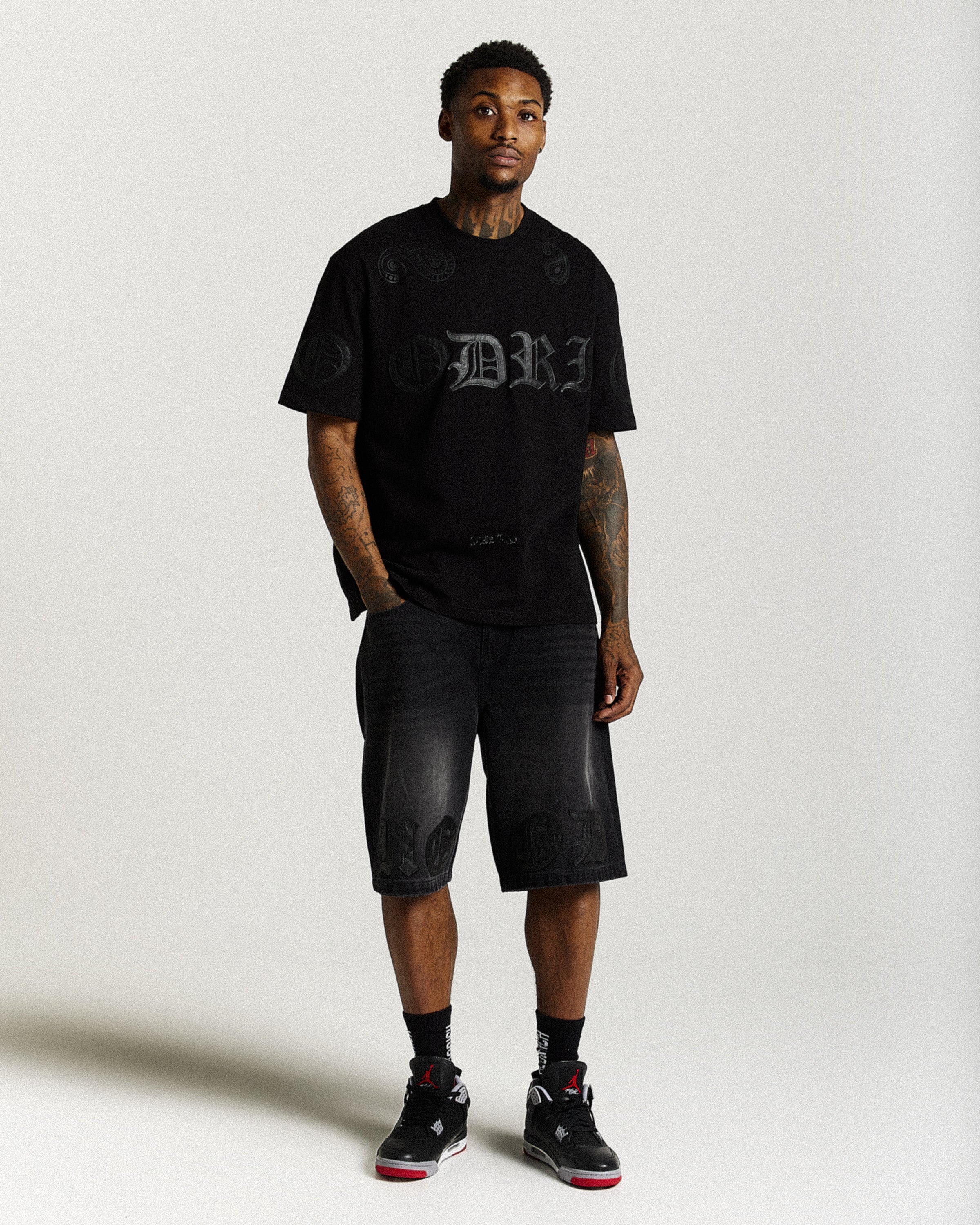 Inkline Oversized T-Shirt - Black - Image 5